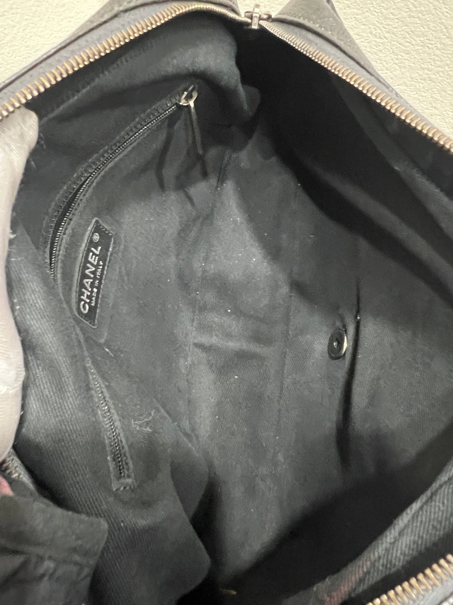 CHANEL easy flap Caviar Skin Shoulder bag