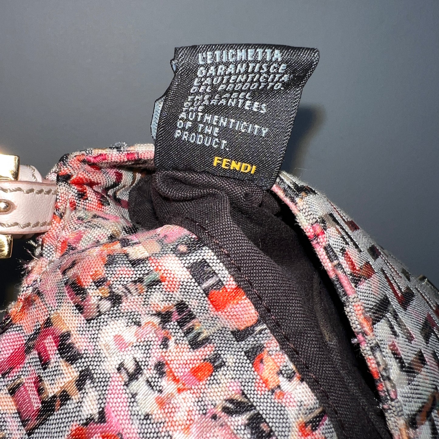 FENDI Floral Zuccino Mamma Baguette