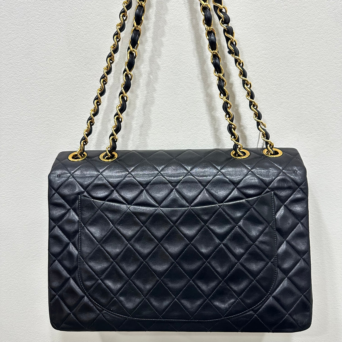 CHANEL Classic Flap Year 1994-1996 24k Gold CC Turn-lock