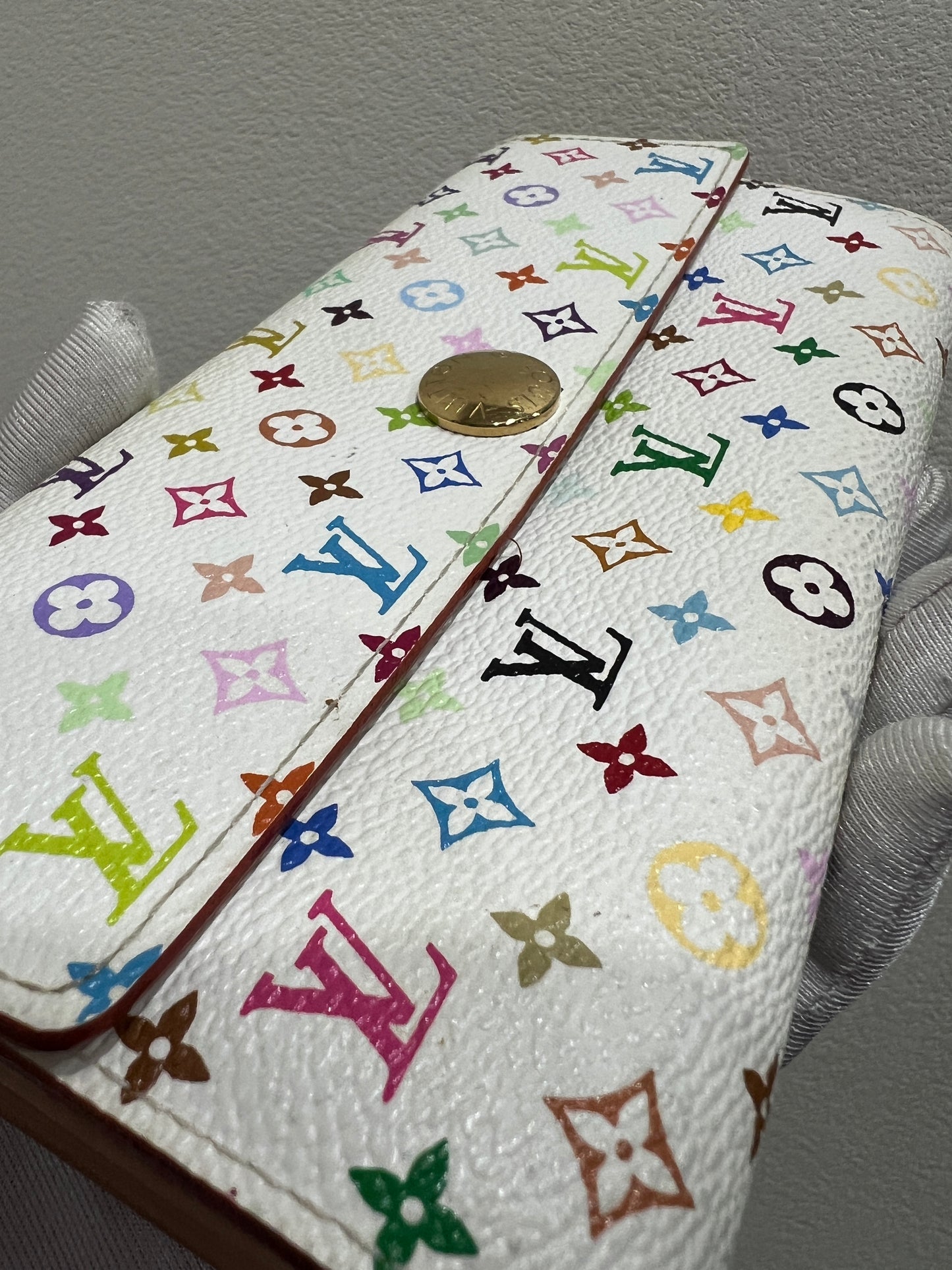 LOUIS VUITTON Multi Color Murakami Wallet