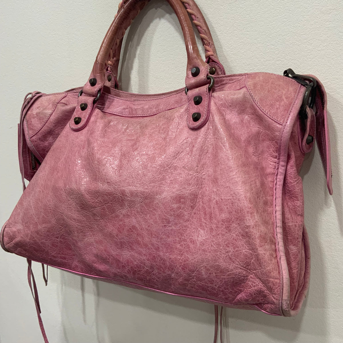 BALENCIAGA Pink City Bag Medium