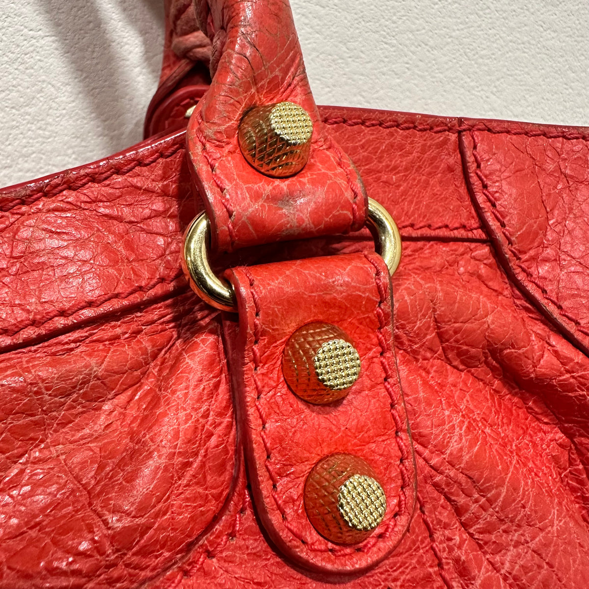 BALENCIAGA City Bag Medium Gold Hardware
