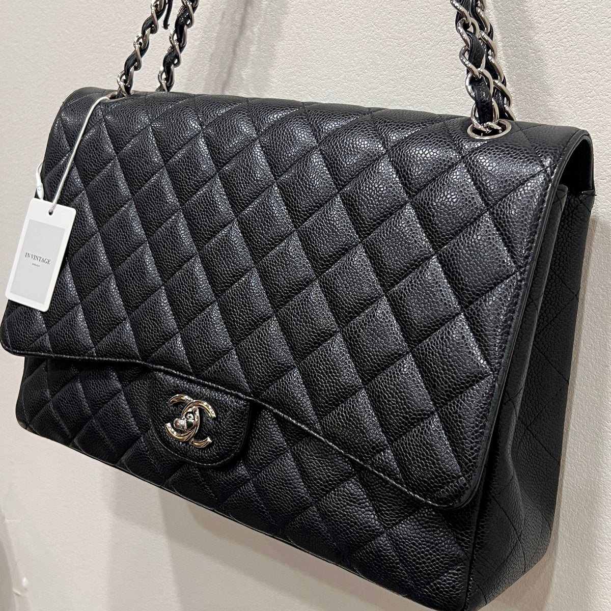 CHANEL Caviar Single Flap Jumbo