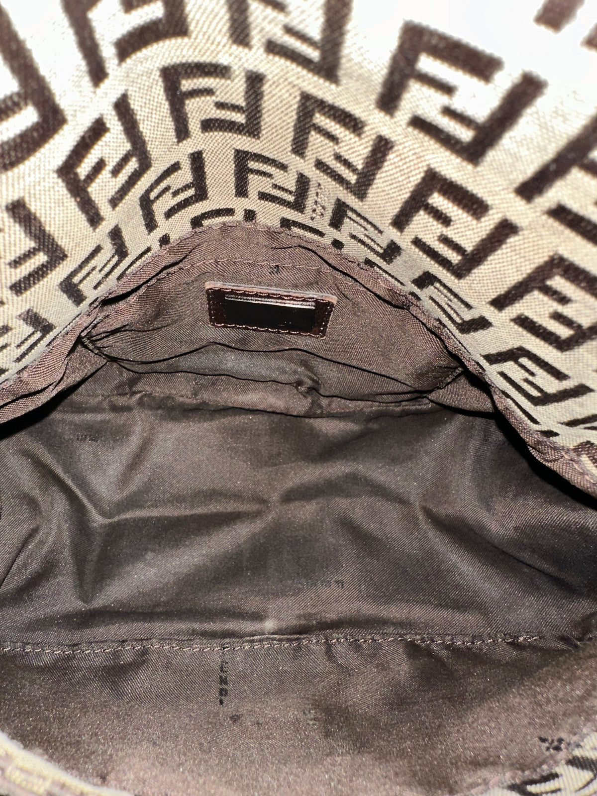 FENDI Mini Mamma Baguette Zuccino Canvas