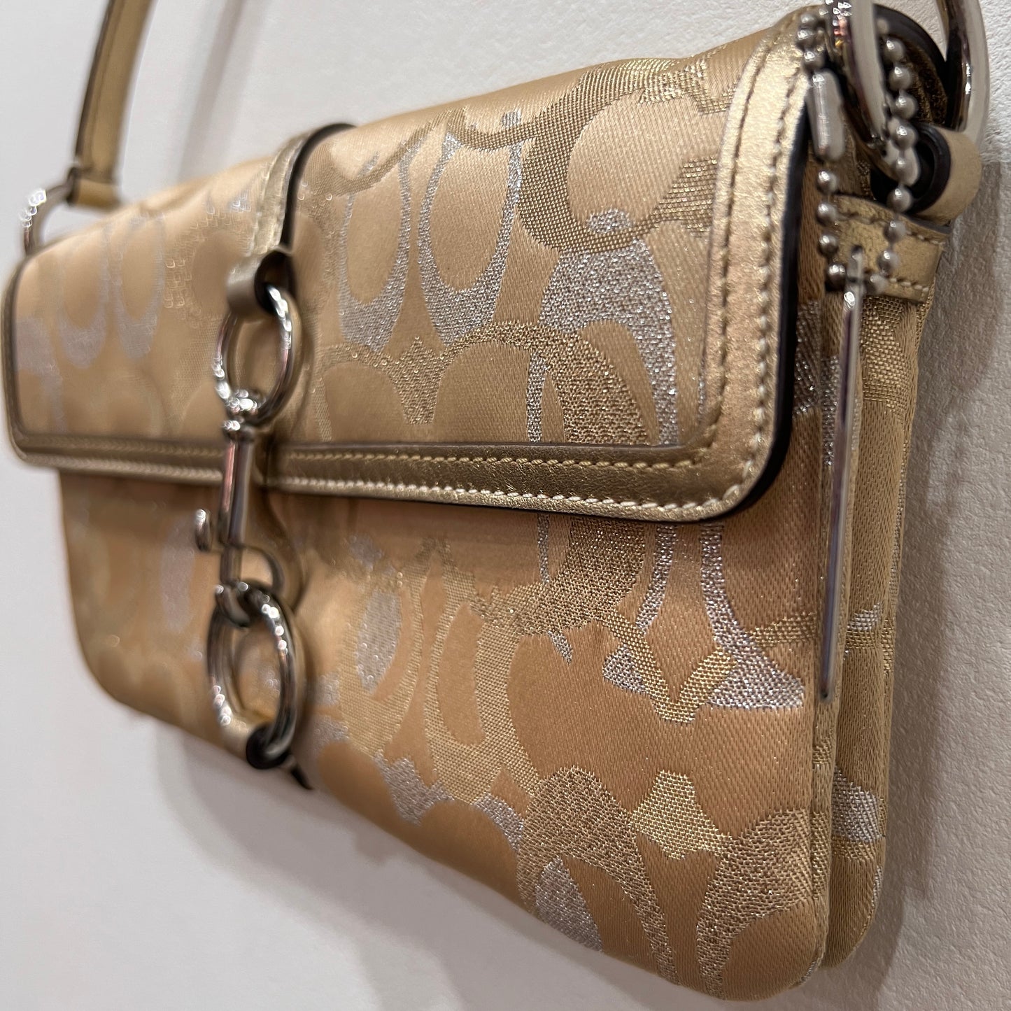 COACH Optic Signature Hook Demi Pouch Bag