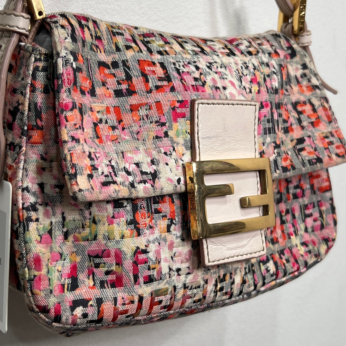 FENDI Floral Zuccino Mamma Baguette