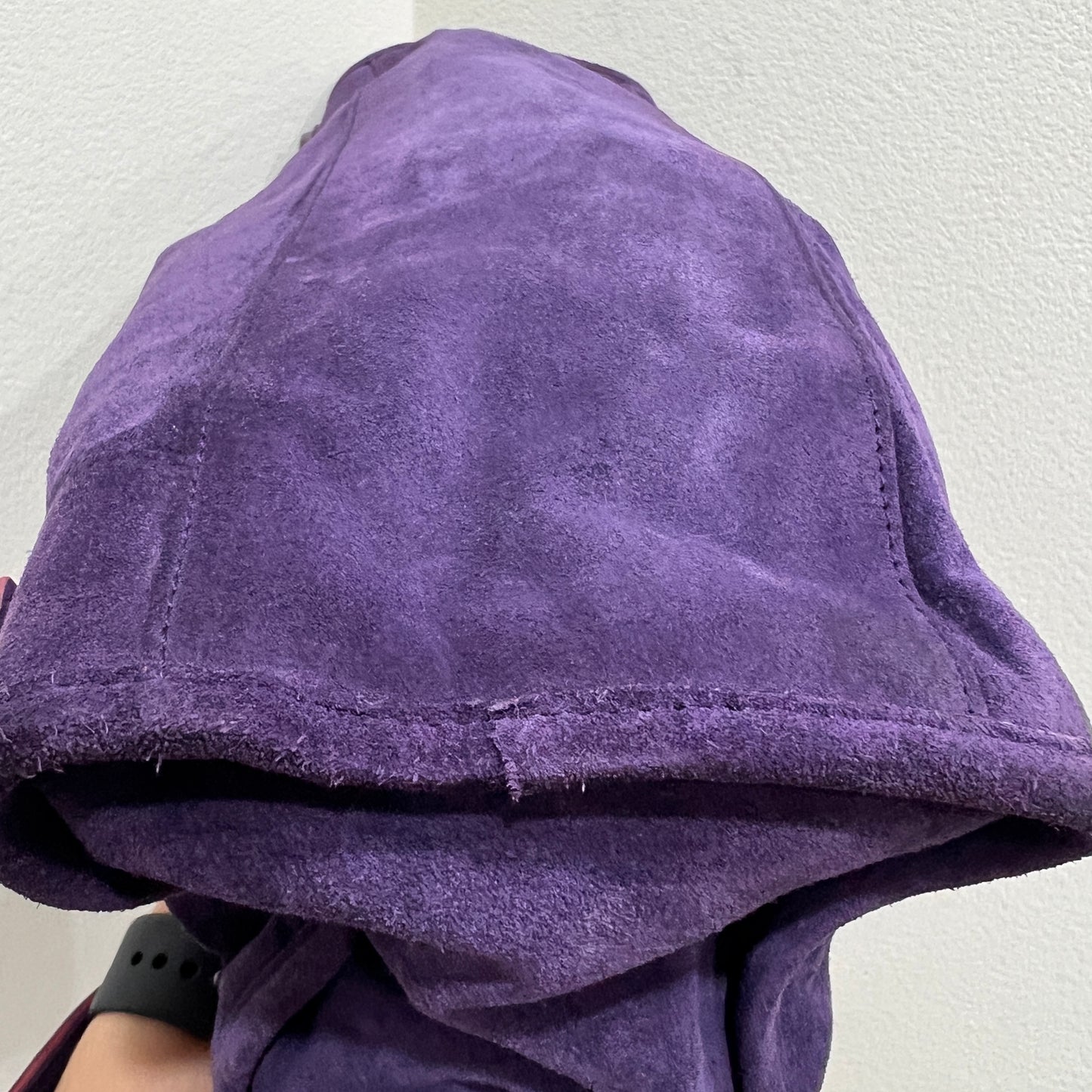 BALENCIAGA City Purple Suede leather