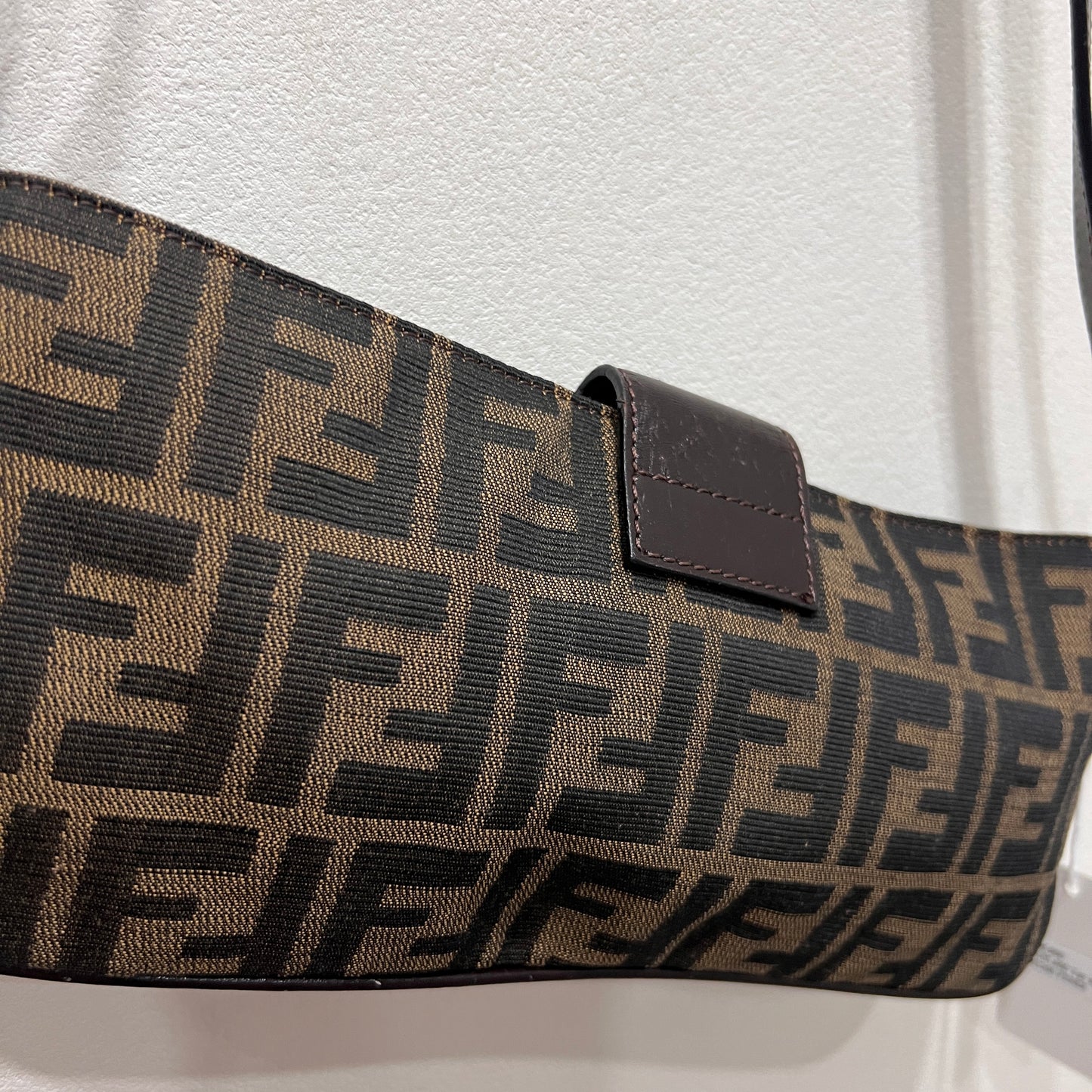 FENDI Baguette Crossbody Zucca Canvas