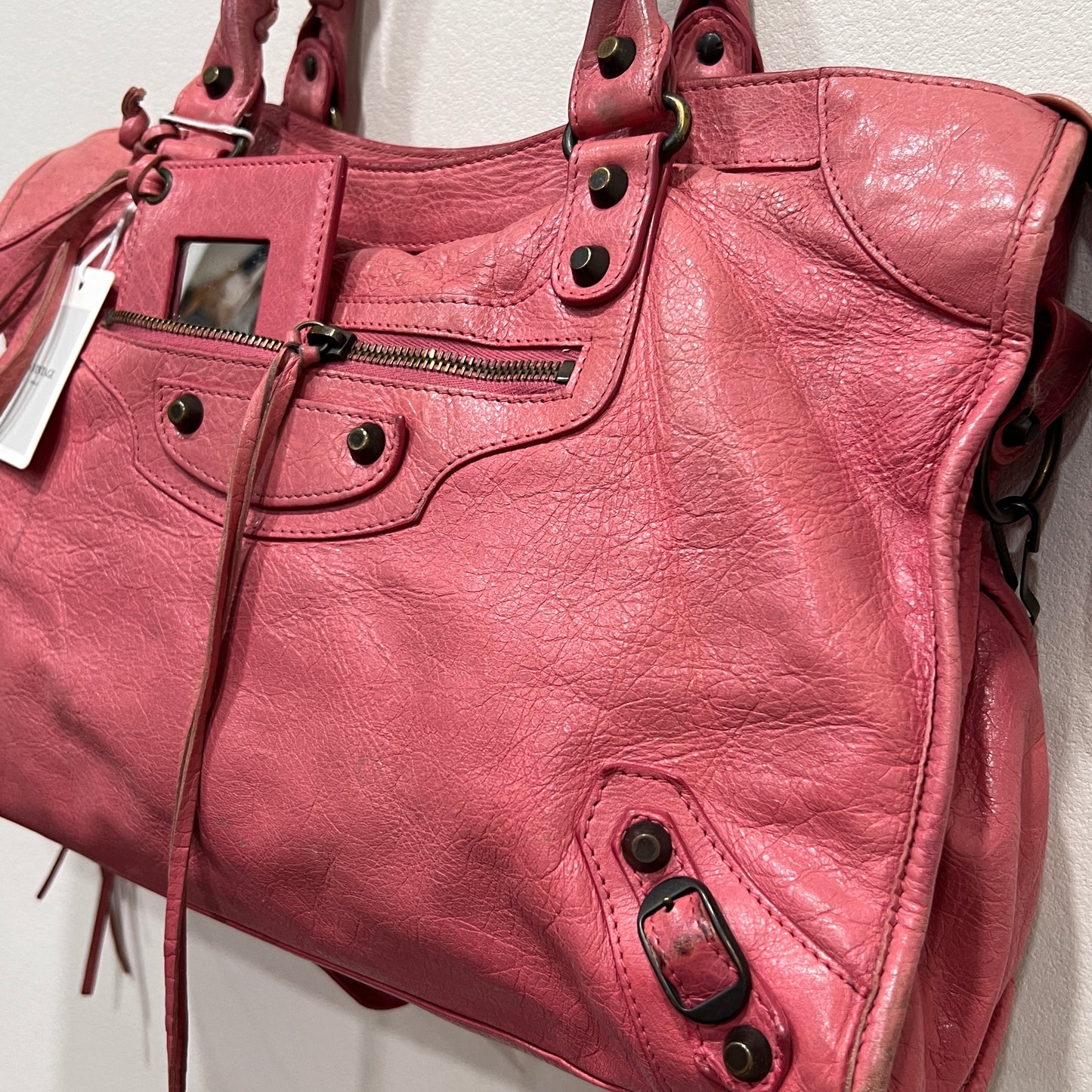 BALENCIAGA Pink City Bag