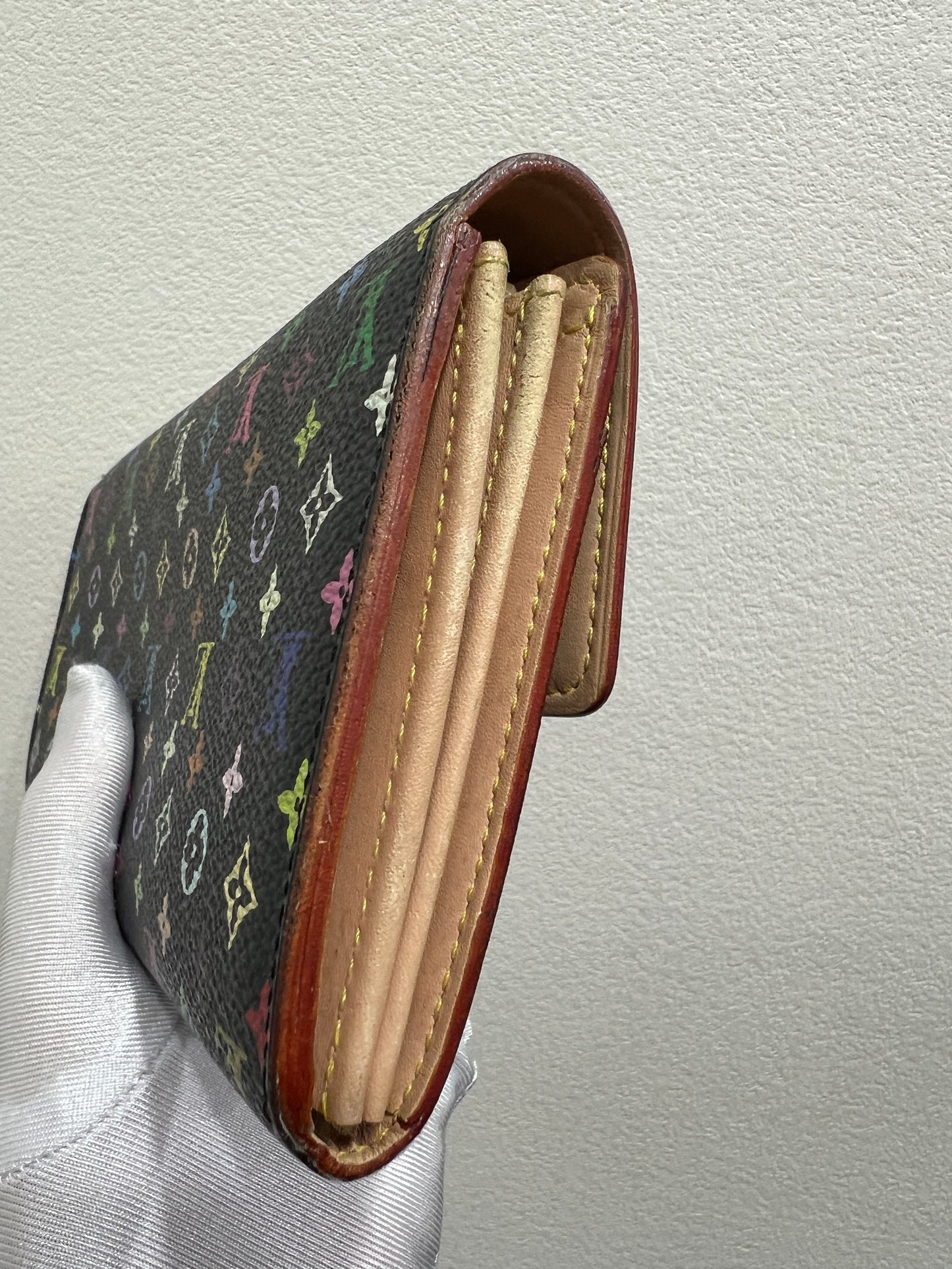 LOUIS VUITTON Black Murakami Wallet