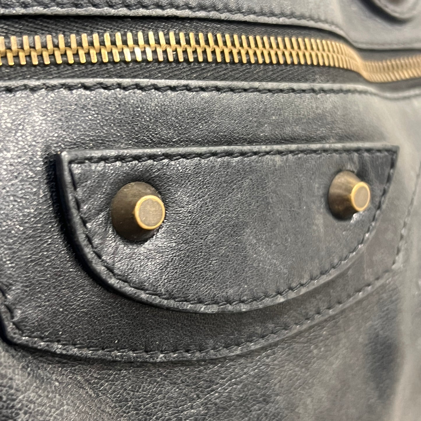 BALENCIAGA Black Twiggy Leather Satchel