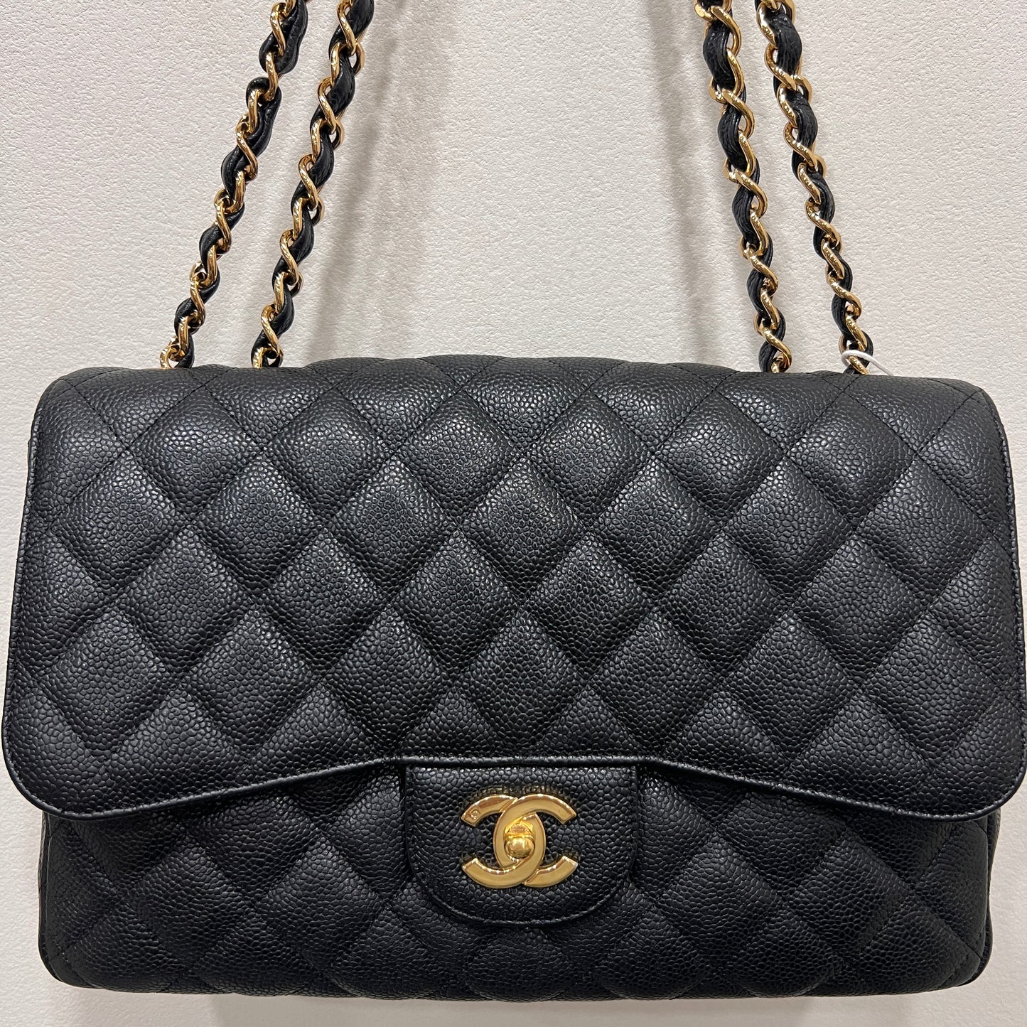 CHANEL Classic Caviar Jumbo Flap