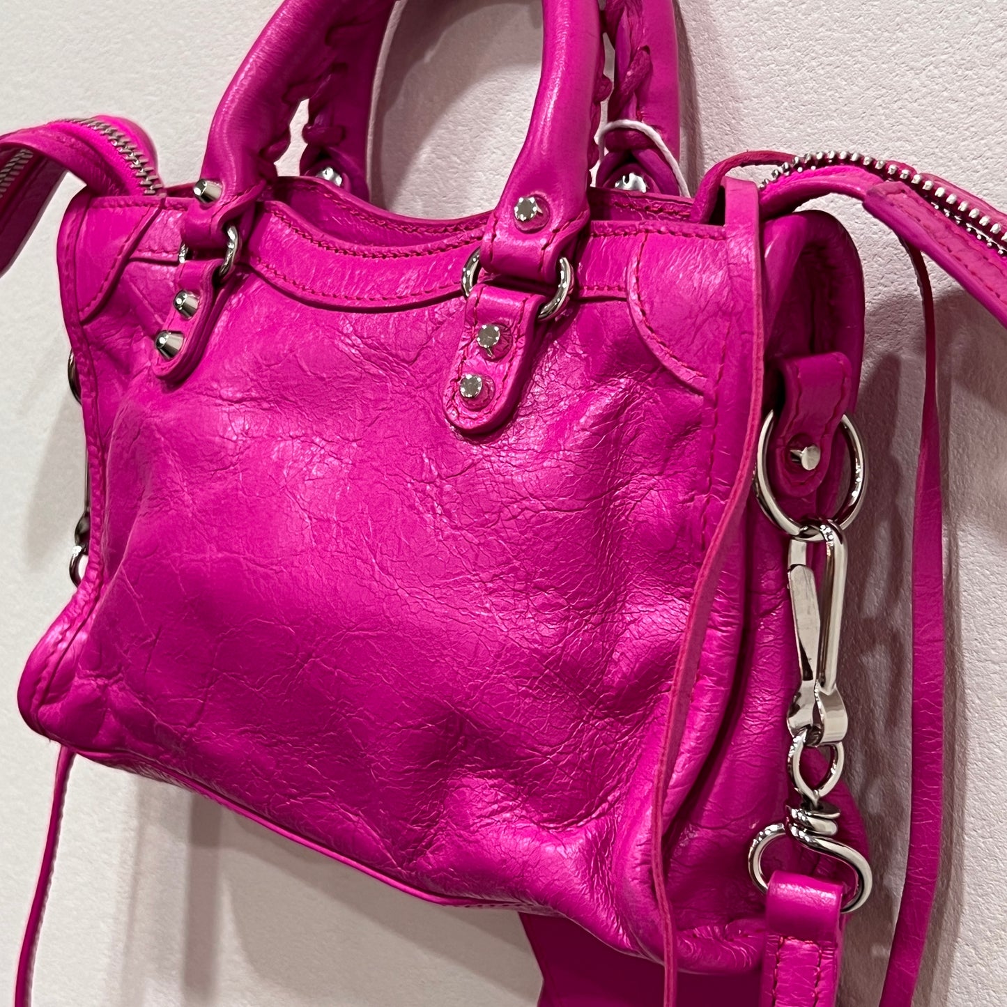 BALENCIAGA Le City Bag Mini in Hot Pink