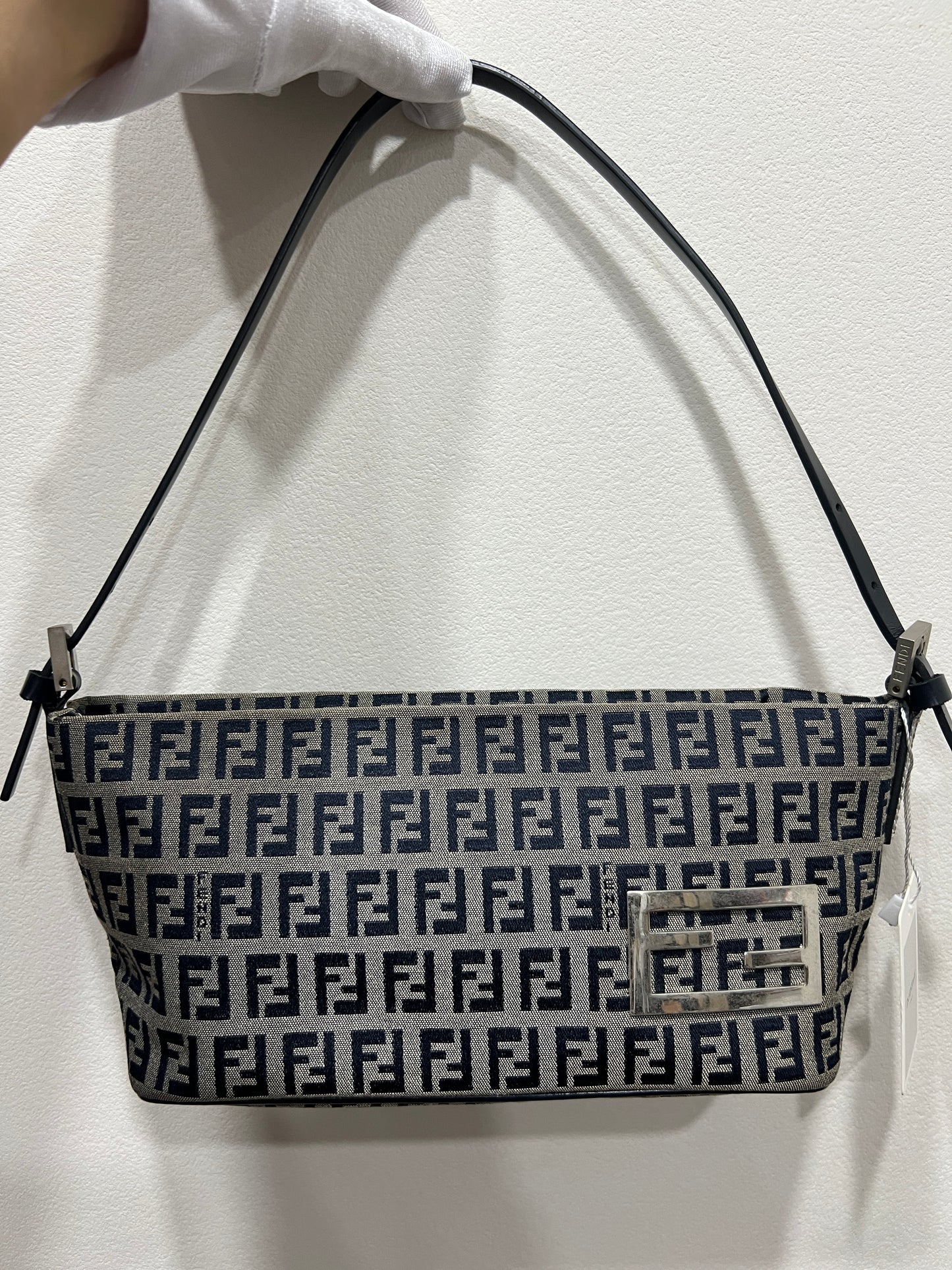 FENDI Monogram Zuccino Shoulder Bag