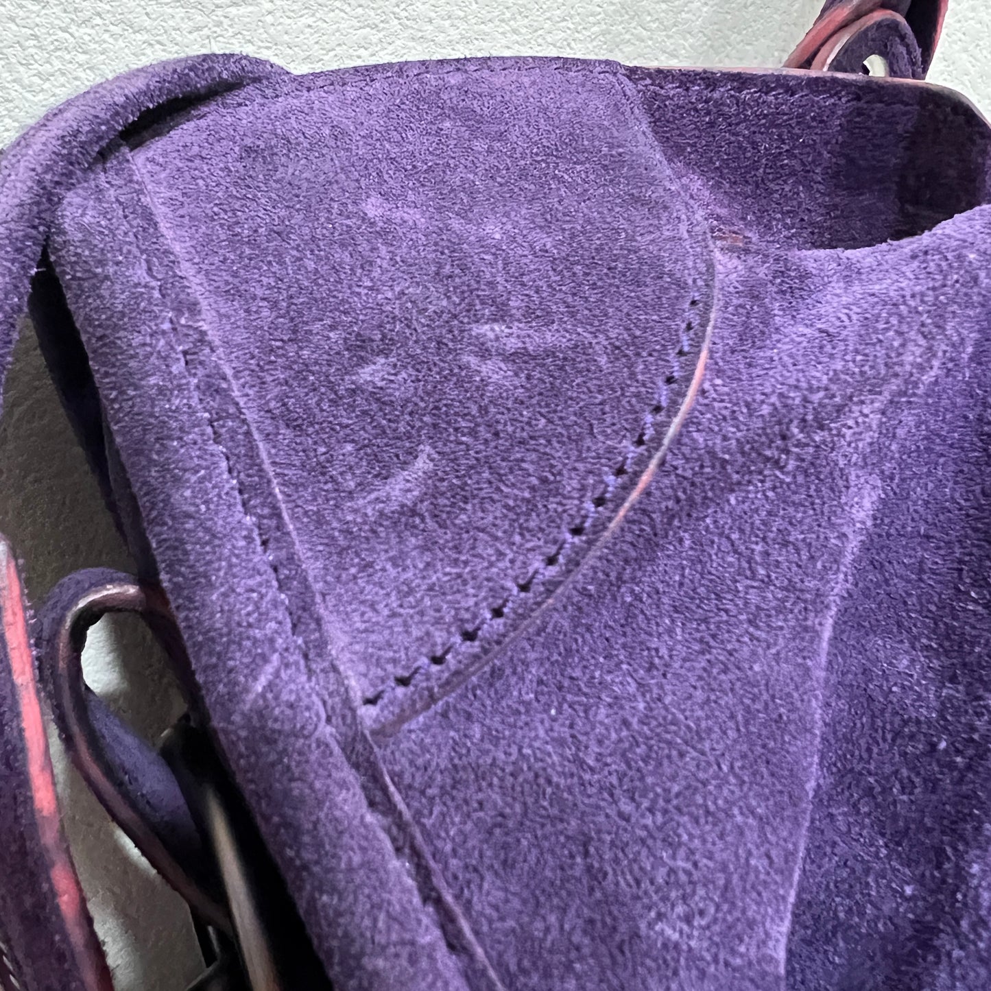 BALENCIAGA City Purple Suede leather