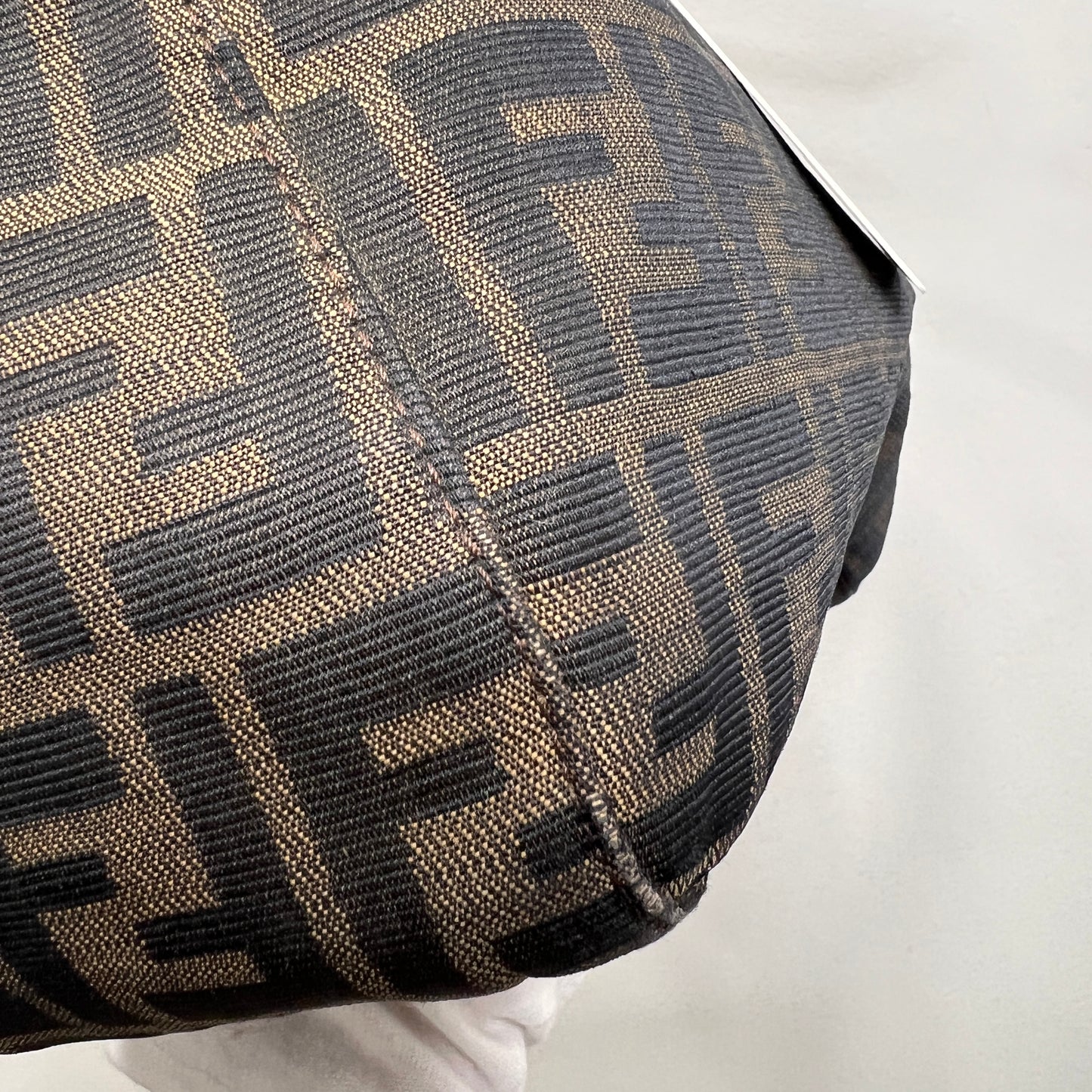 FENDI Zucca Canvas Handbag