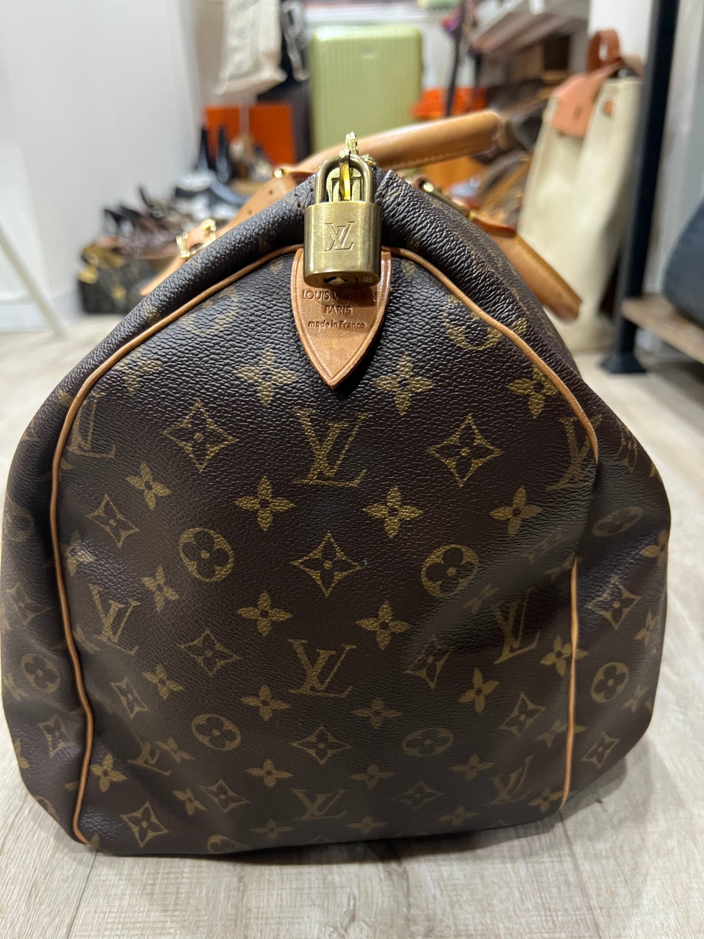 LOUIS VUITTON Keepall 50 with Lock & Key