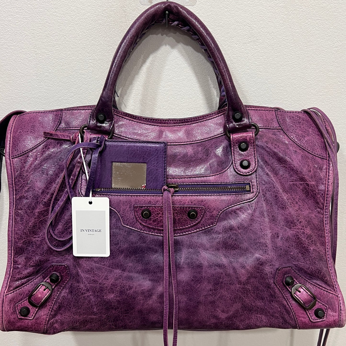 BALENCIAGA City Bag Medium Purple