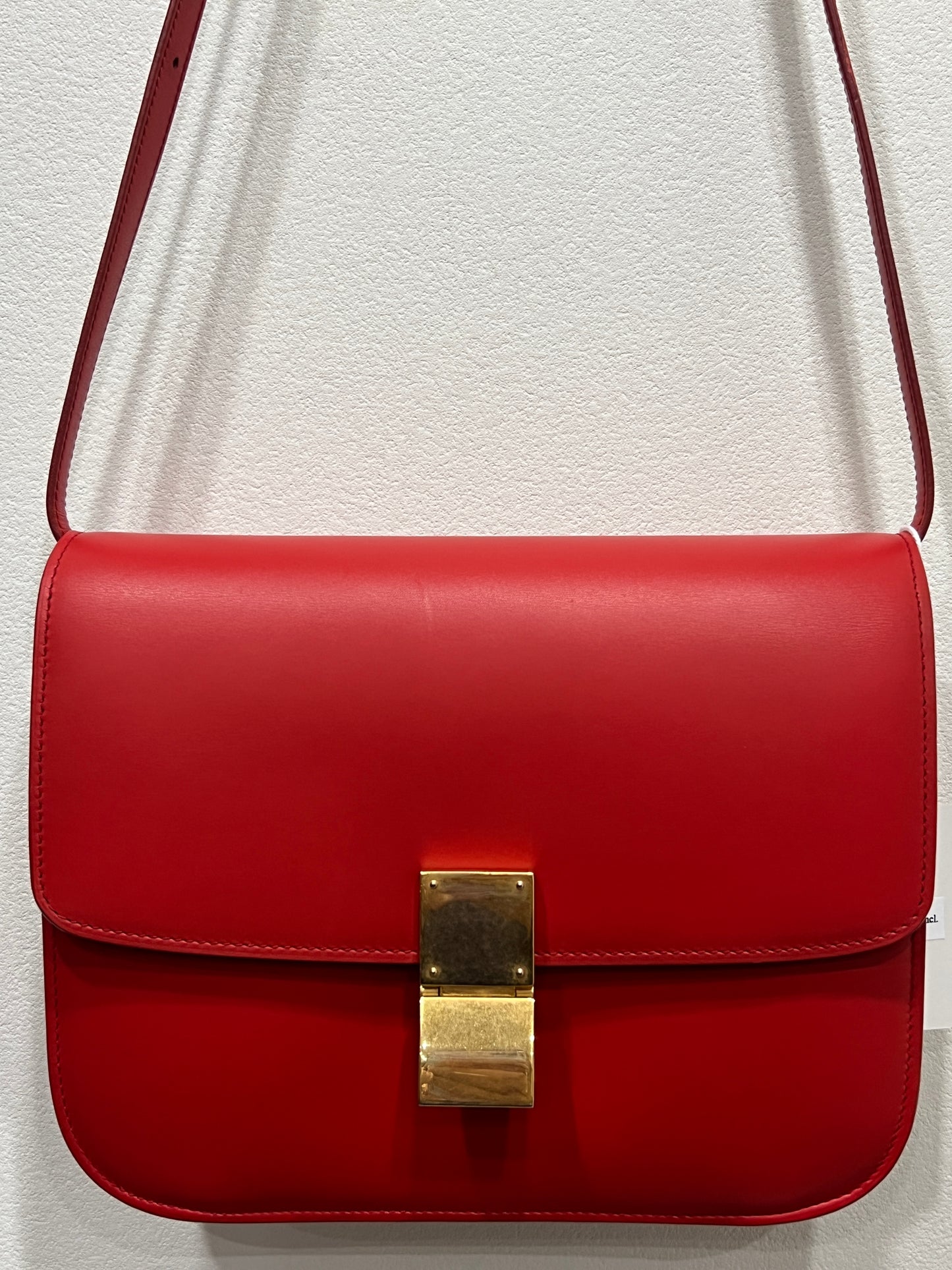CELINE Classix Box Bag (Red/Orangish)