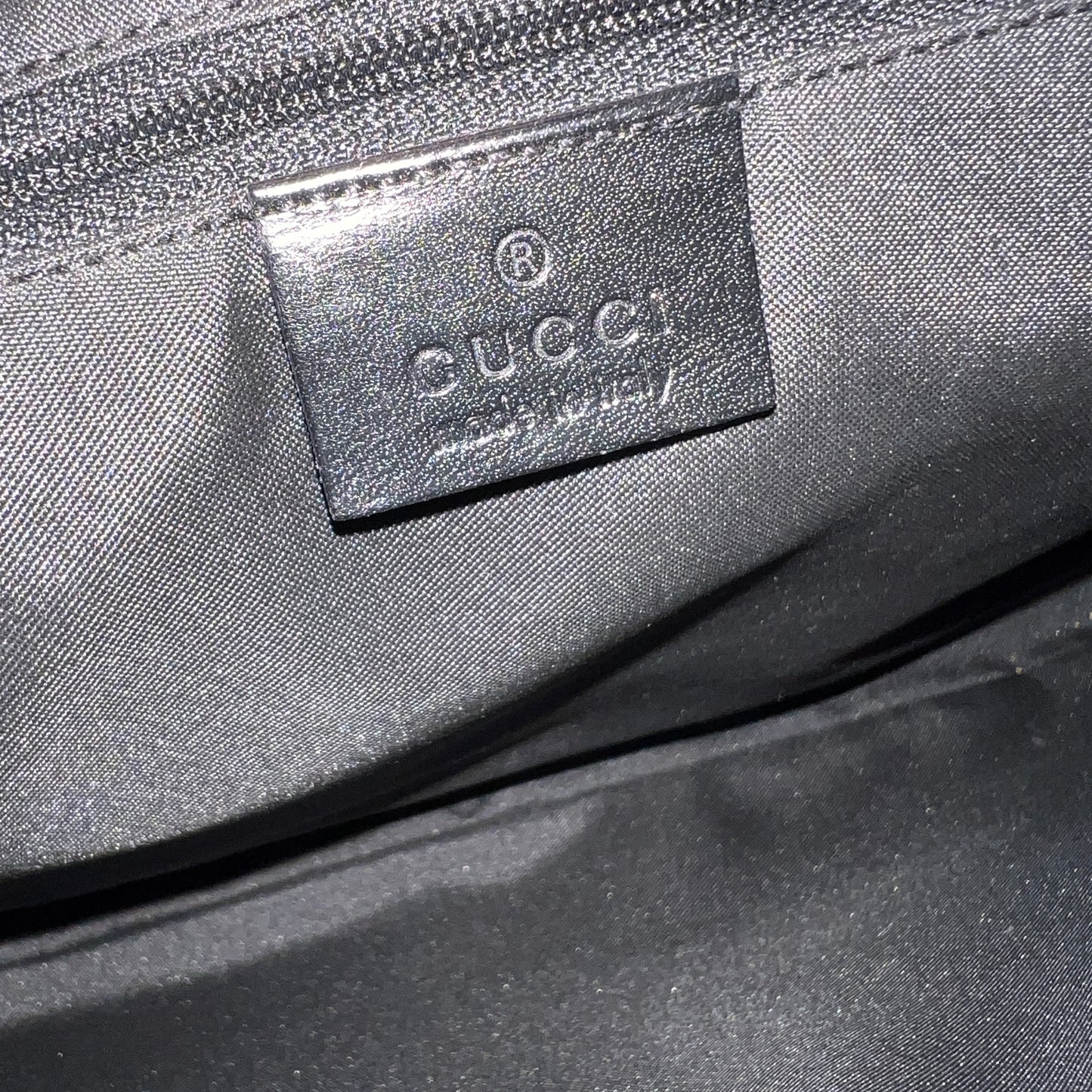 GUCCI Jackie Monogram with Leather Handle