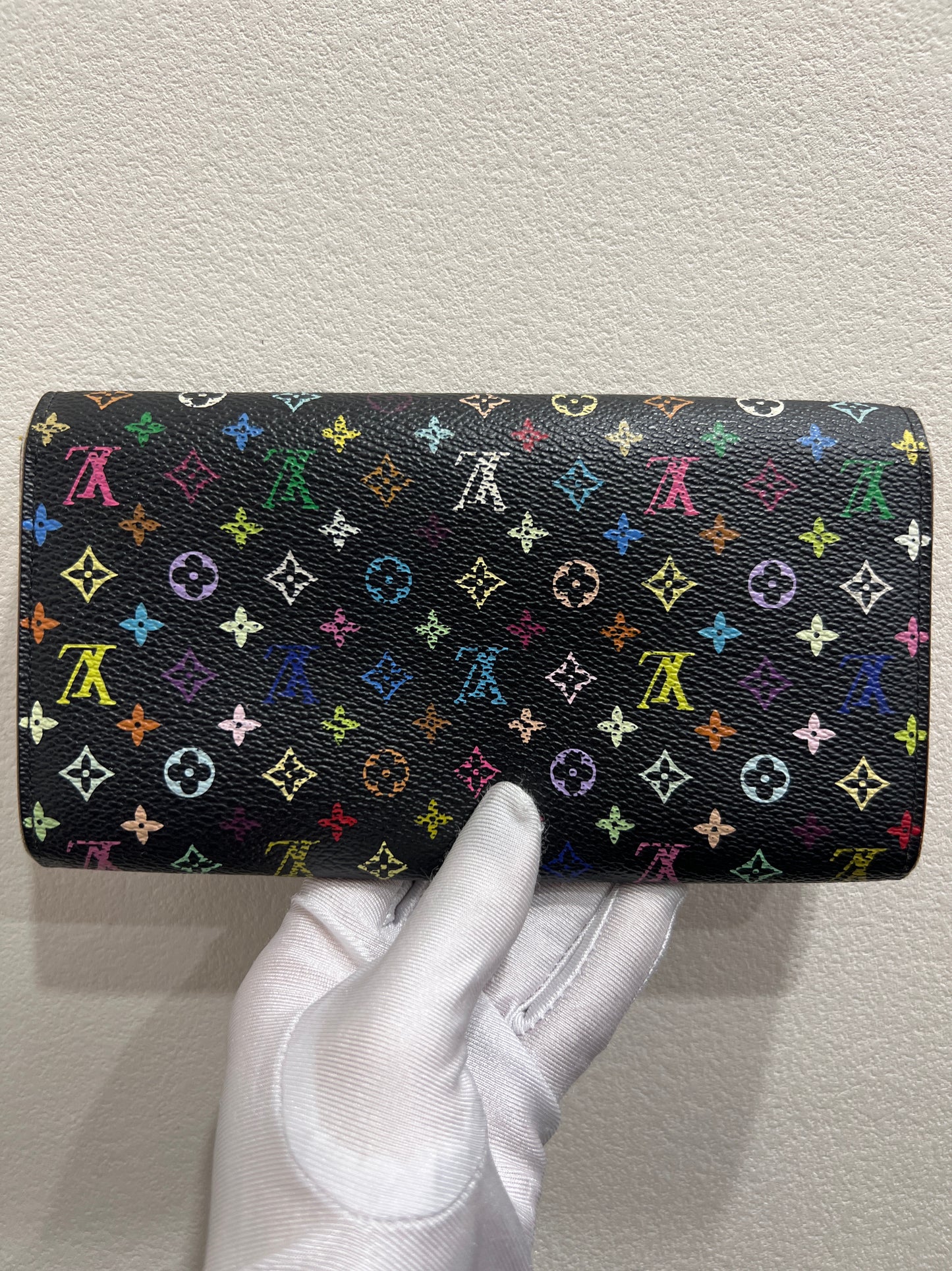 LOUIS VUITTON Black Murakami Wallet