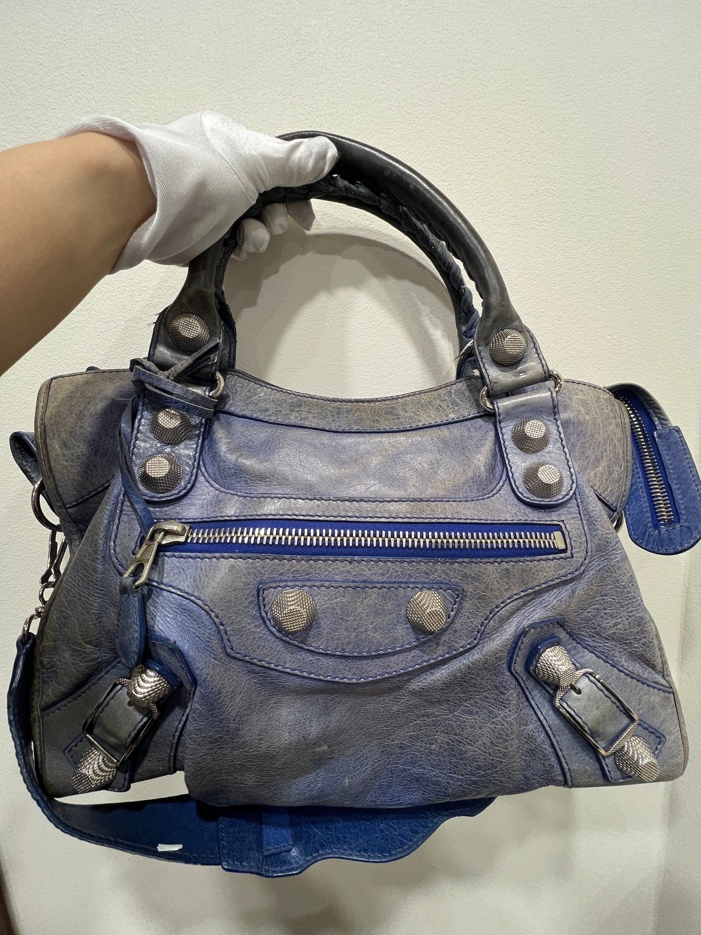 BALENCIAGA BLUE CITY BAG