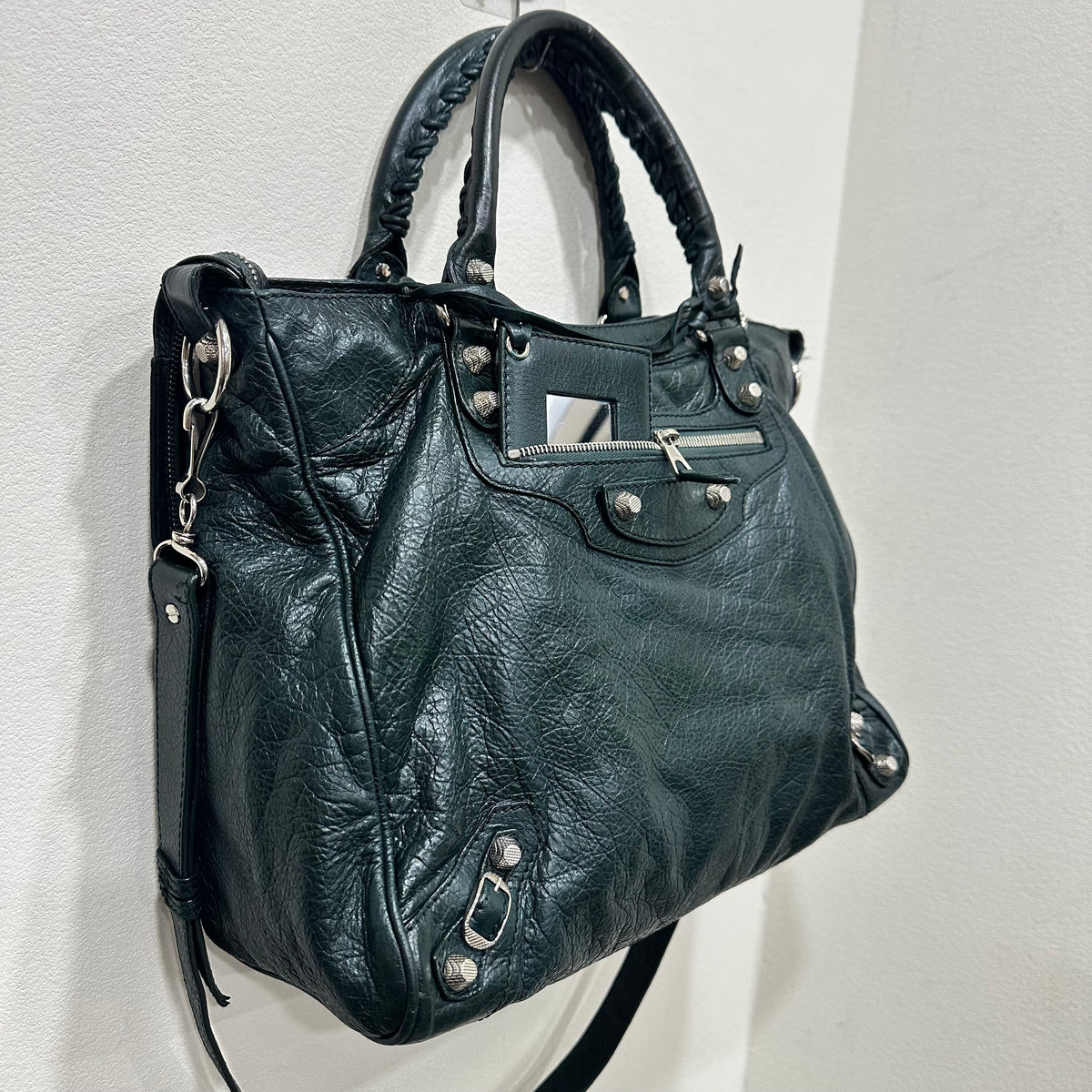 BALENCIAGA  Green City Bag Long Strap