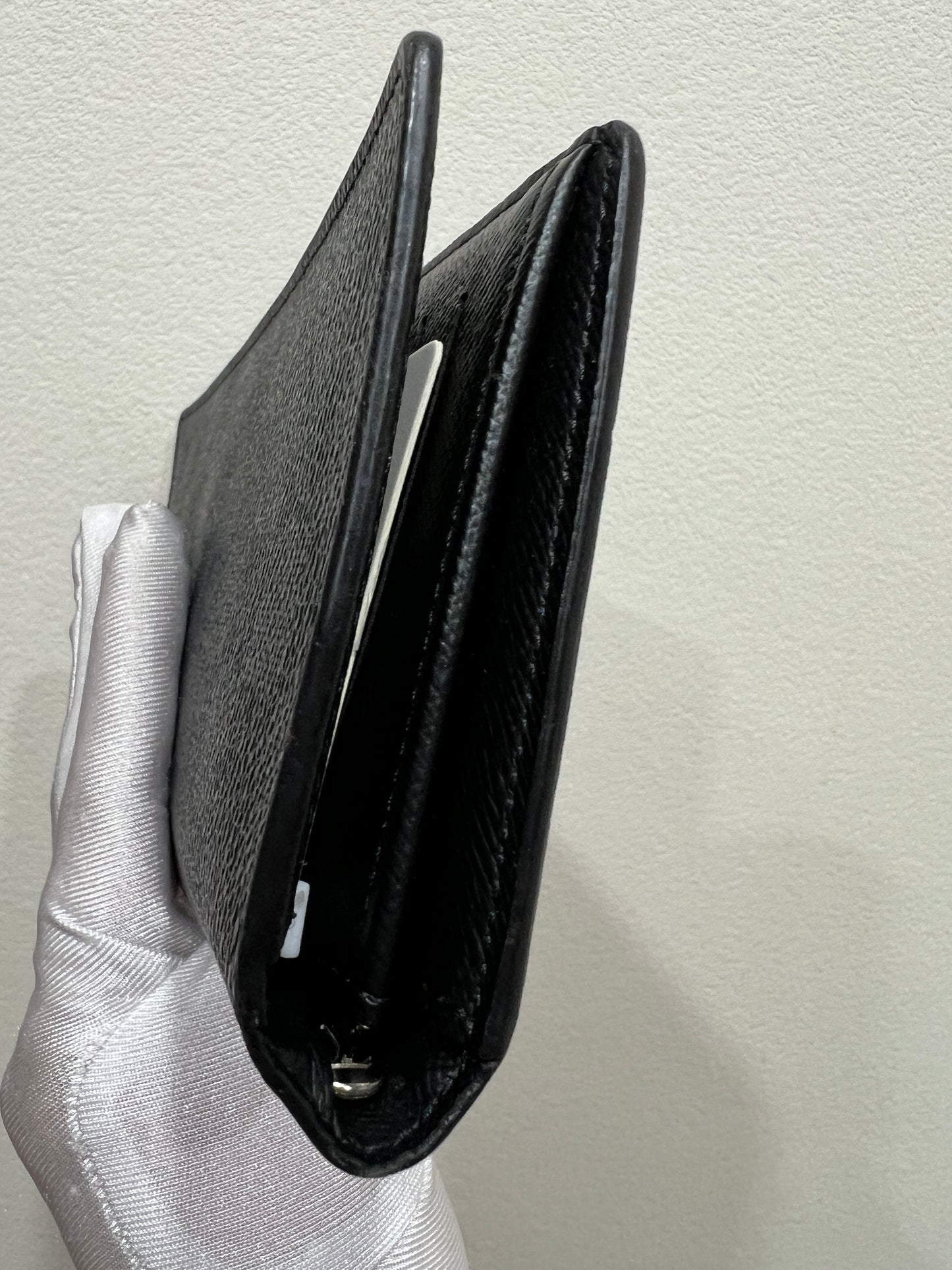 LOUIS VUITTON Long Black Damier Wallet