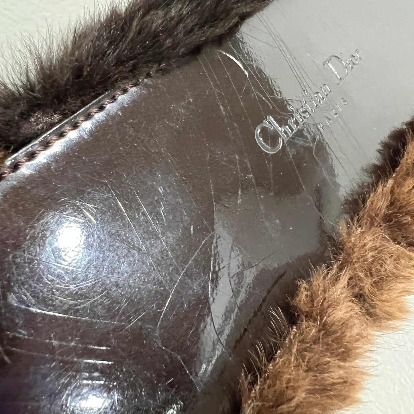 DIOR Fur Handbag Small