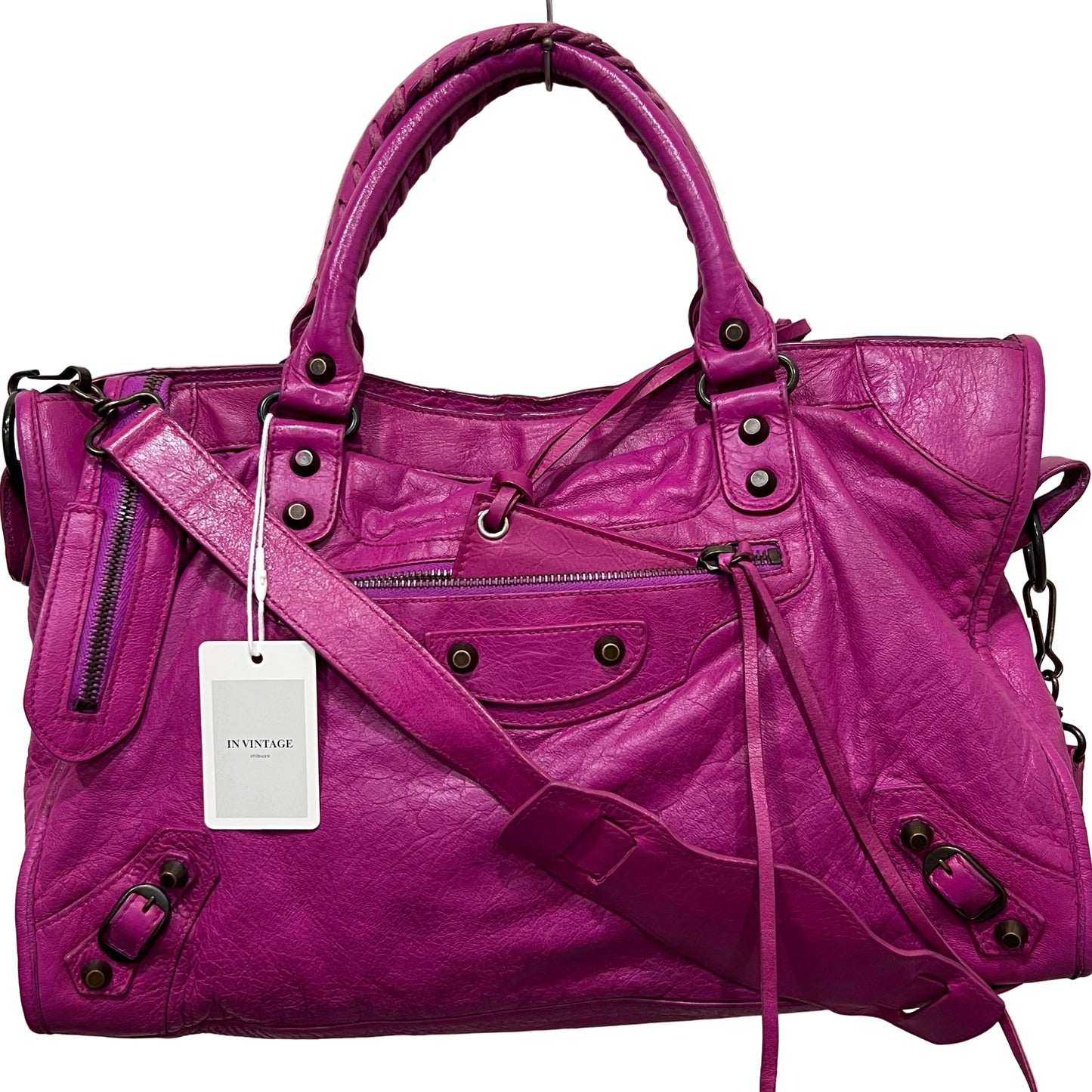 BALENCIAGA City Bag Medium Magenta Pink