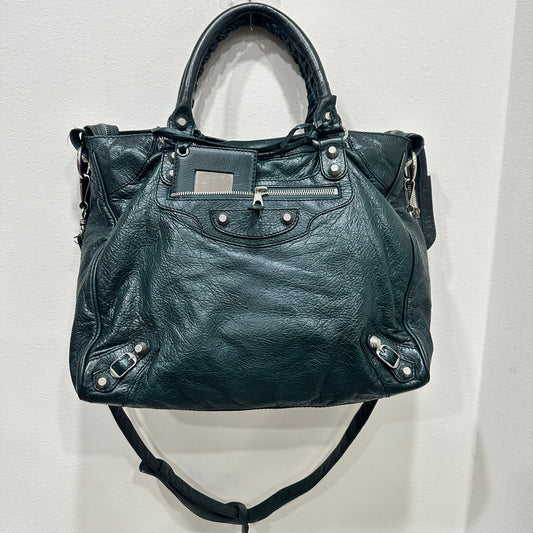 BALENCIAGA  Green City Bag Long Strap