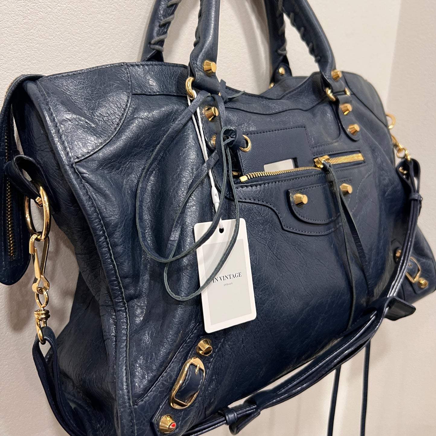 BALENCIAGA City Medium Navy