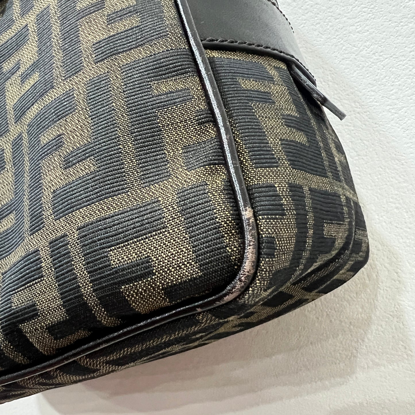 FENDI Tobacco Zucca Handbag
