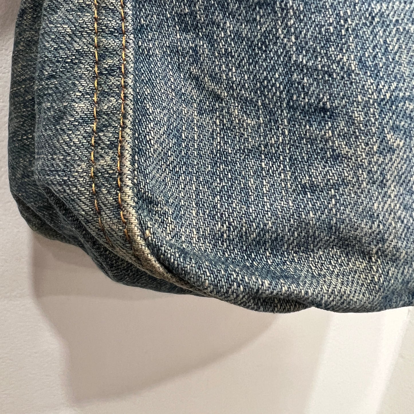 Fendi Mamma Baguette Denim Shoulder Bag