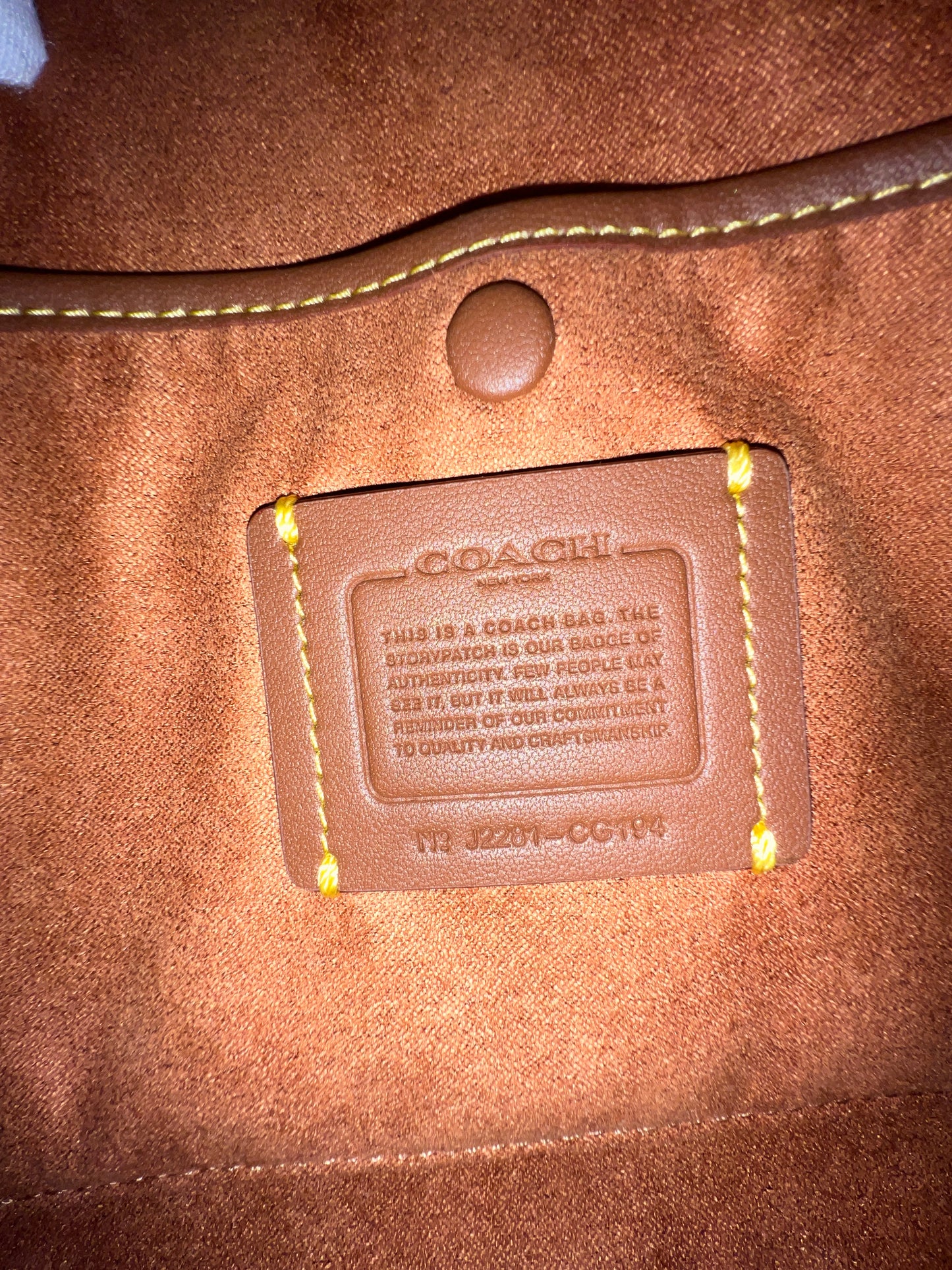 COACH Revel Bag Plaid Print
