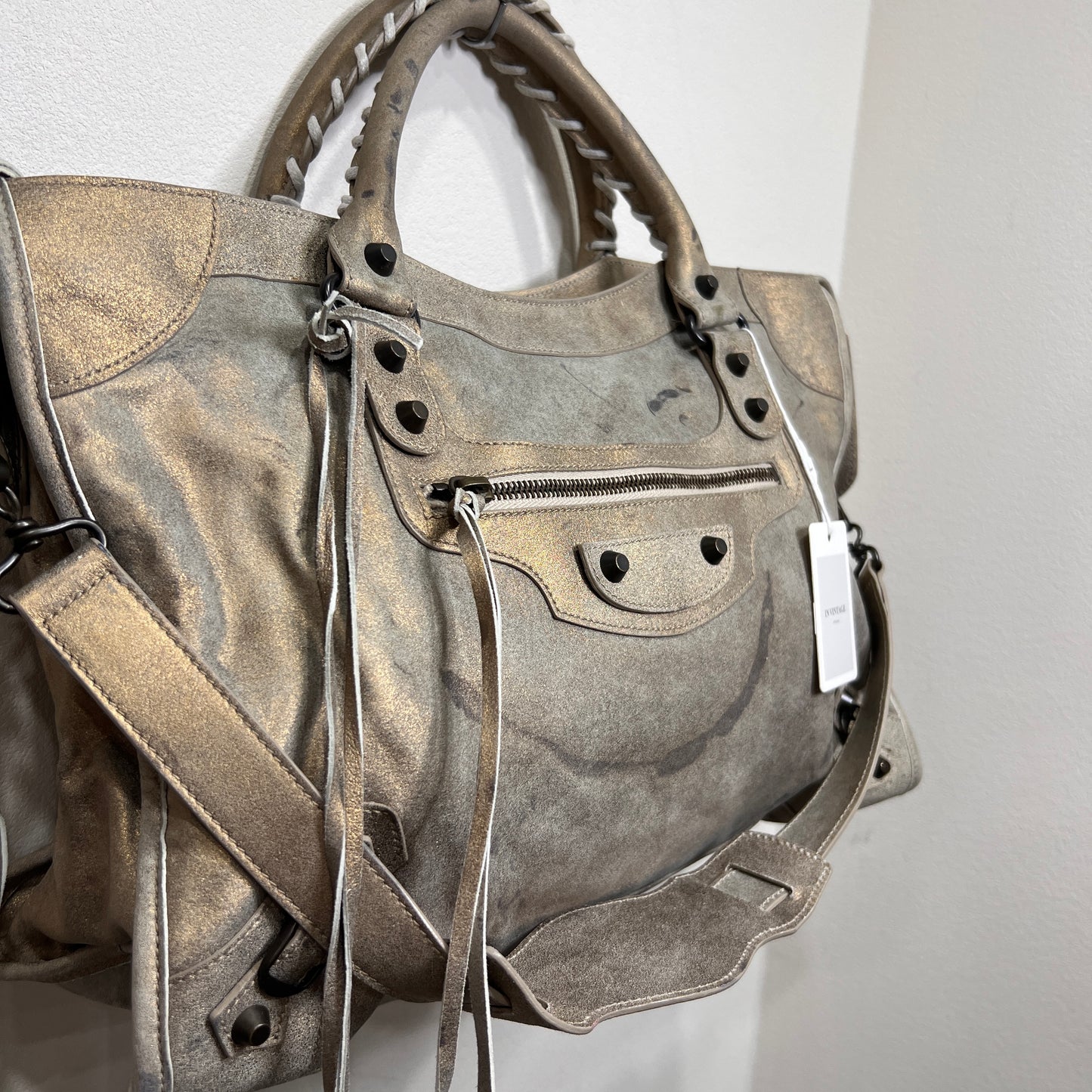 BALENCIAGA City Bag pearlescent