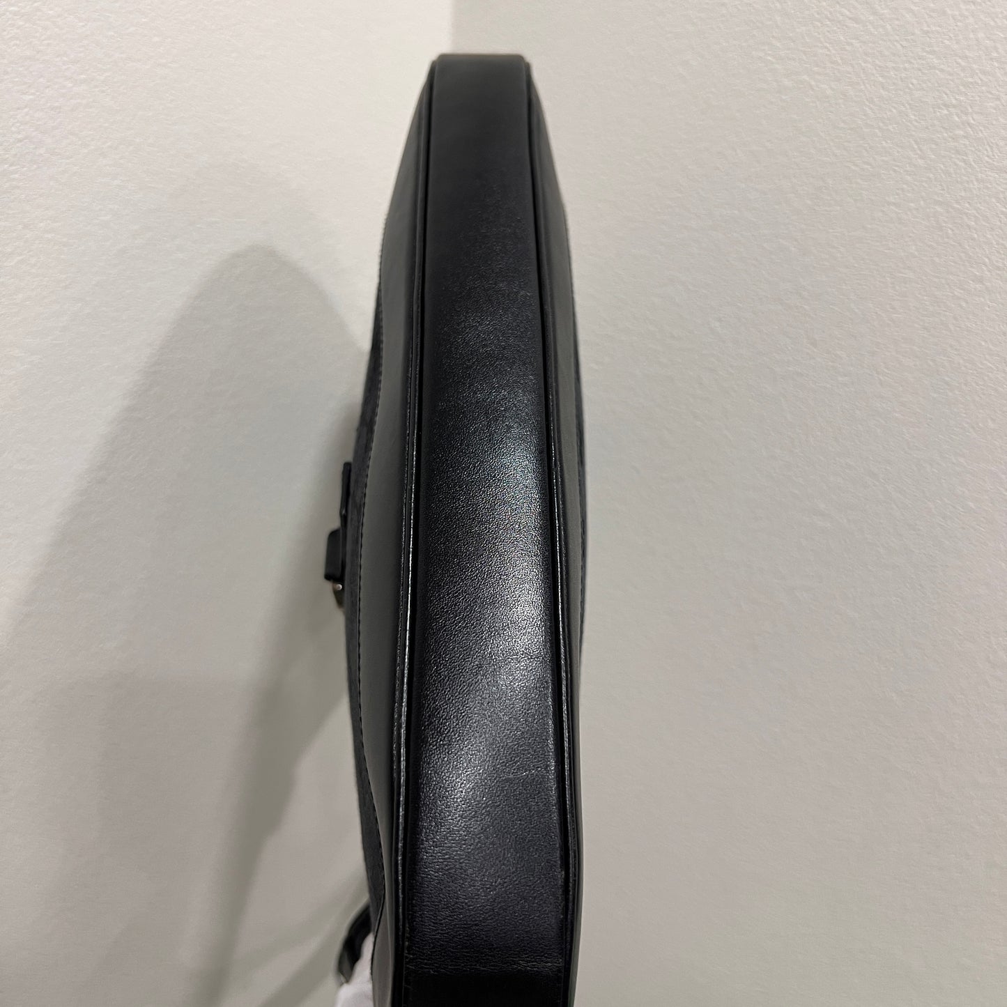 GUCCI Jackie Monogram with Leather Handle