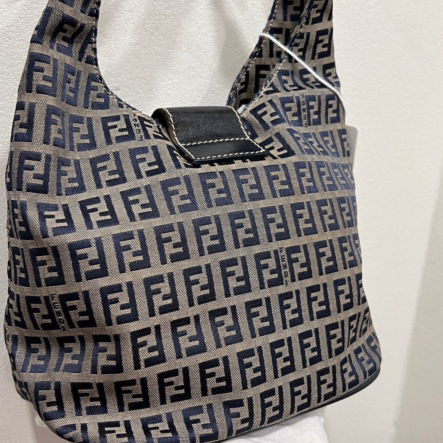 FENDI Hobo Bag Zuccino Canvas