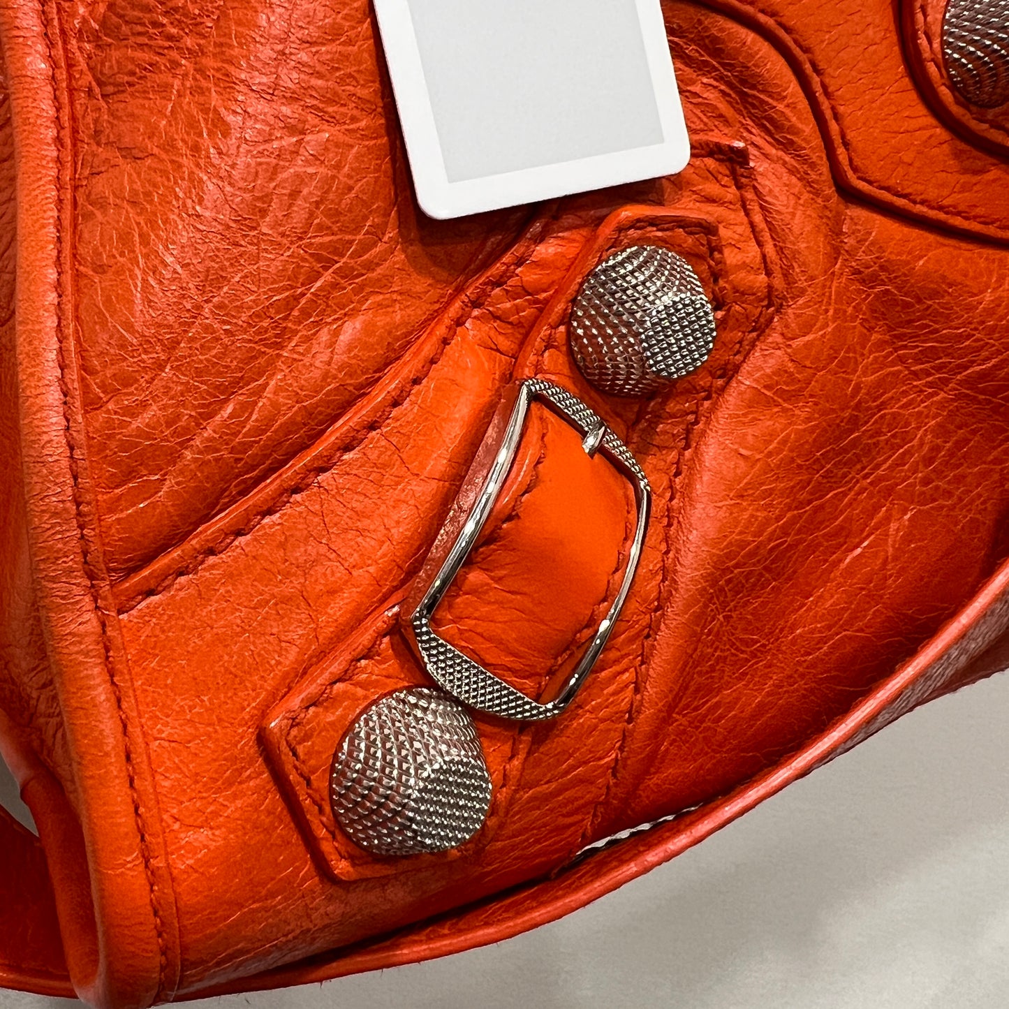 BALENCIAGA City Bag Orange Giant Hardware