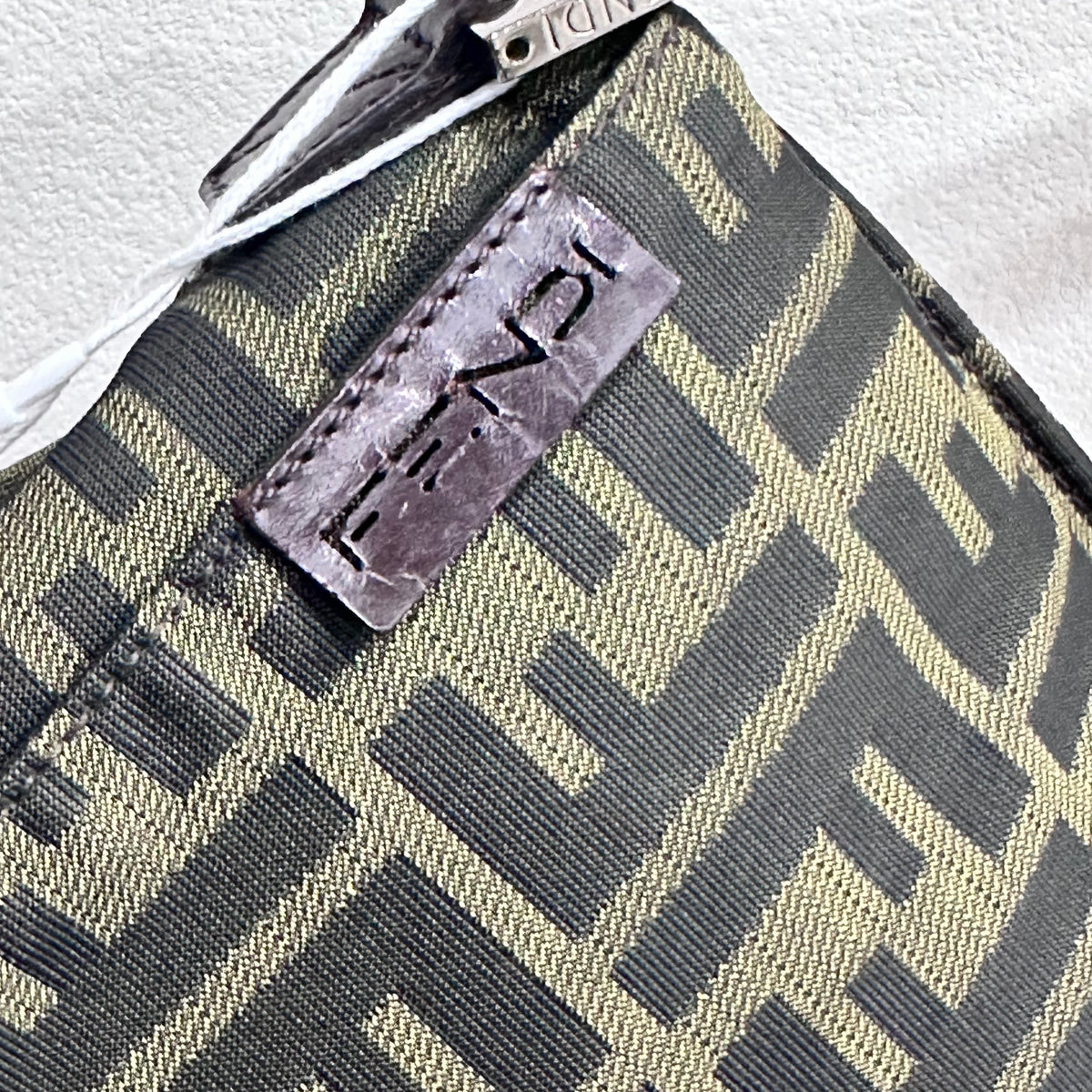 FENDI Vintage Zucca Shoulder Bag Messenger Style