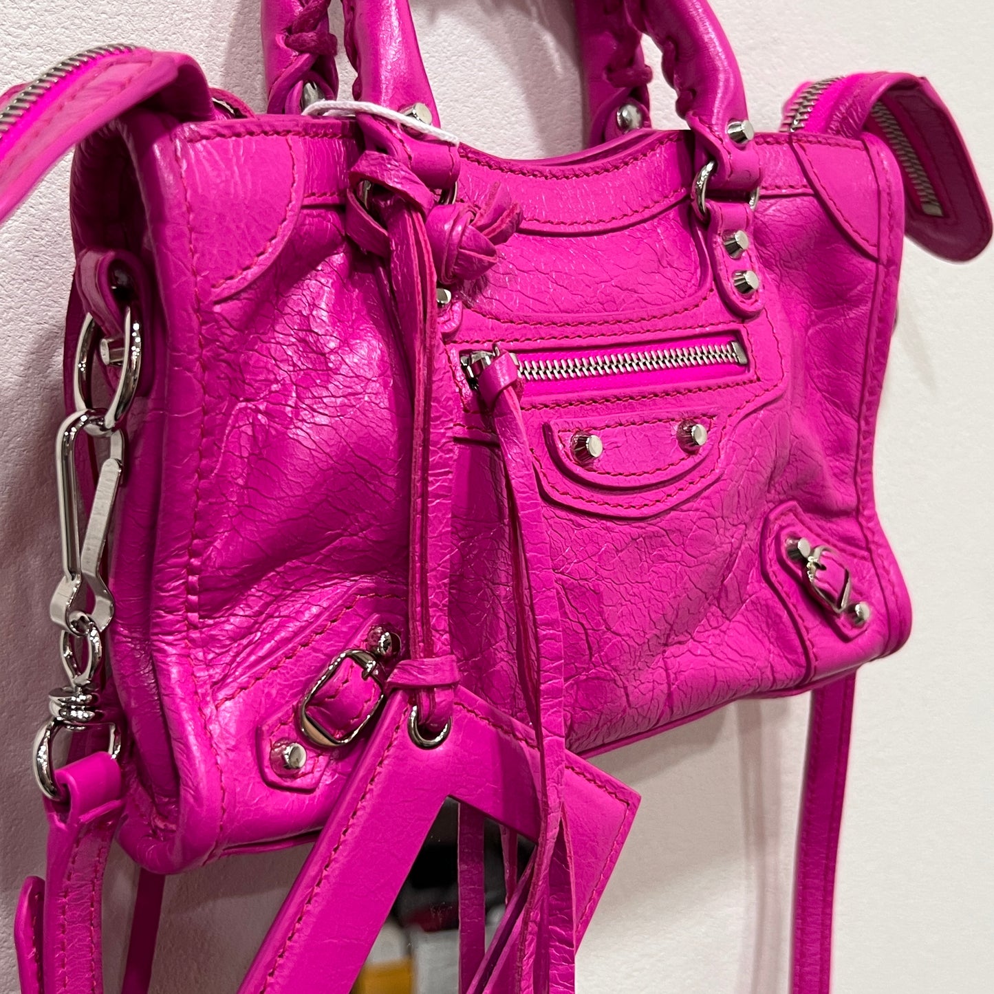 BALENCIAGA Le City Bag Mini in Hot Pink