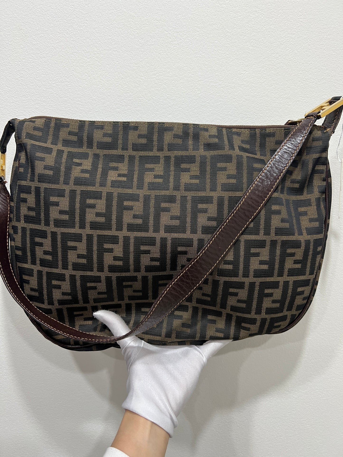 FENDI Century Zucca Shoulder Bag