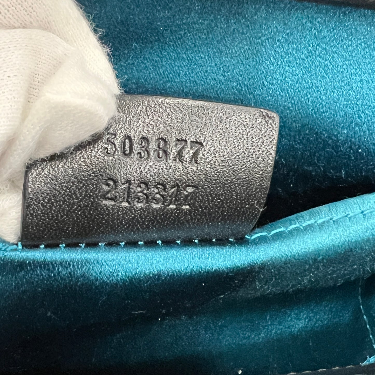 GUCCI Ophidia Chain Suede Small Shoulder Bag