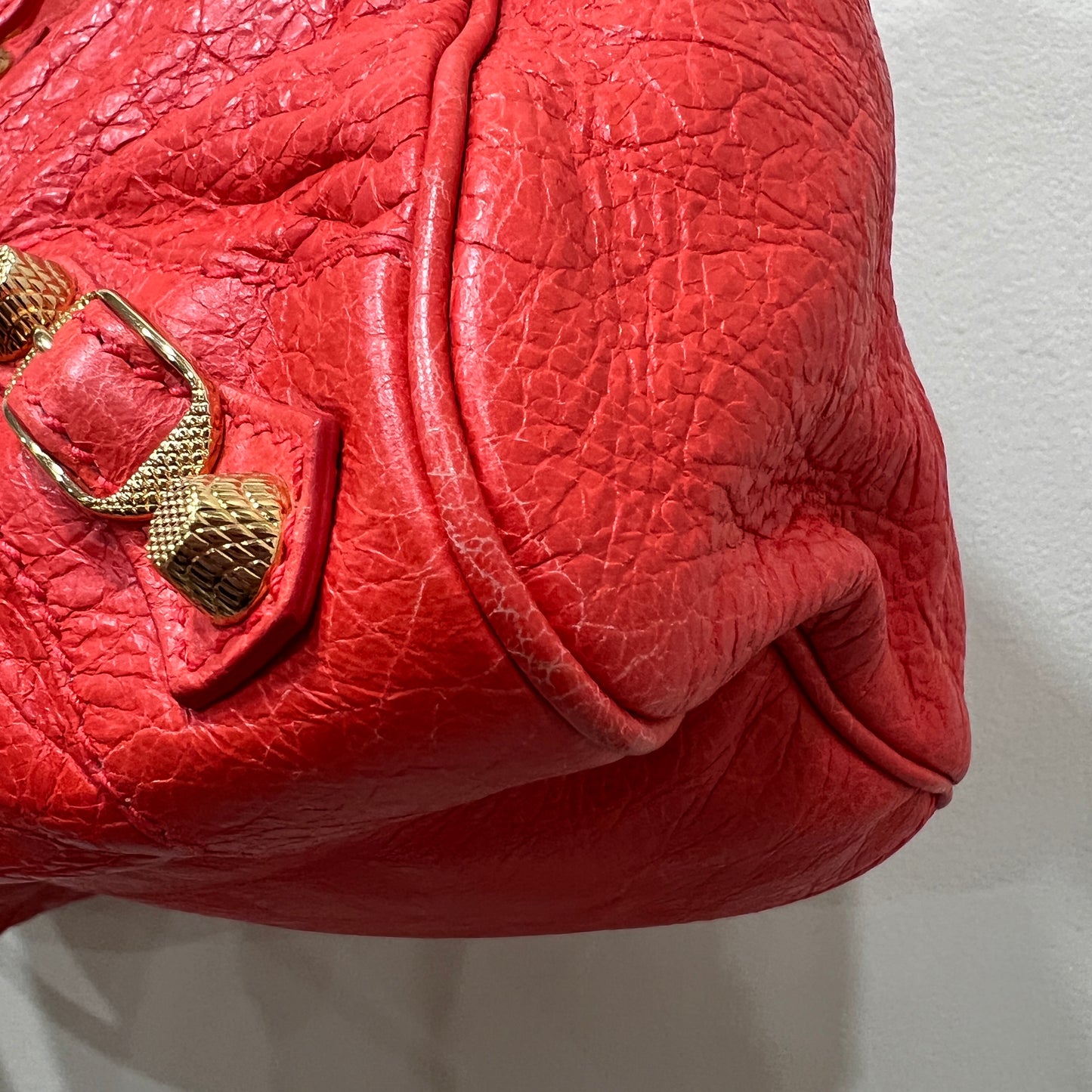 BALENCIAGA City Bag Red Orange Medium