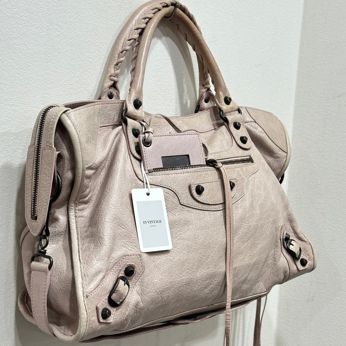 BALENCIAGA City Bag Medium Pale Pink