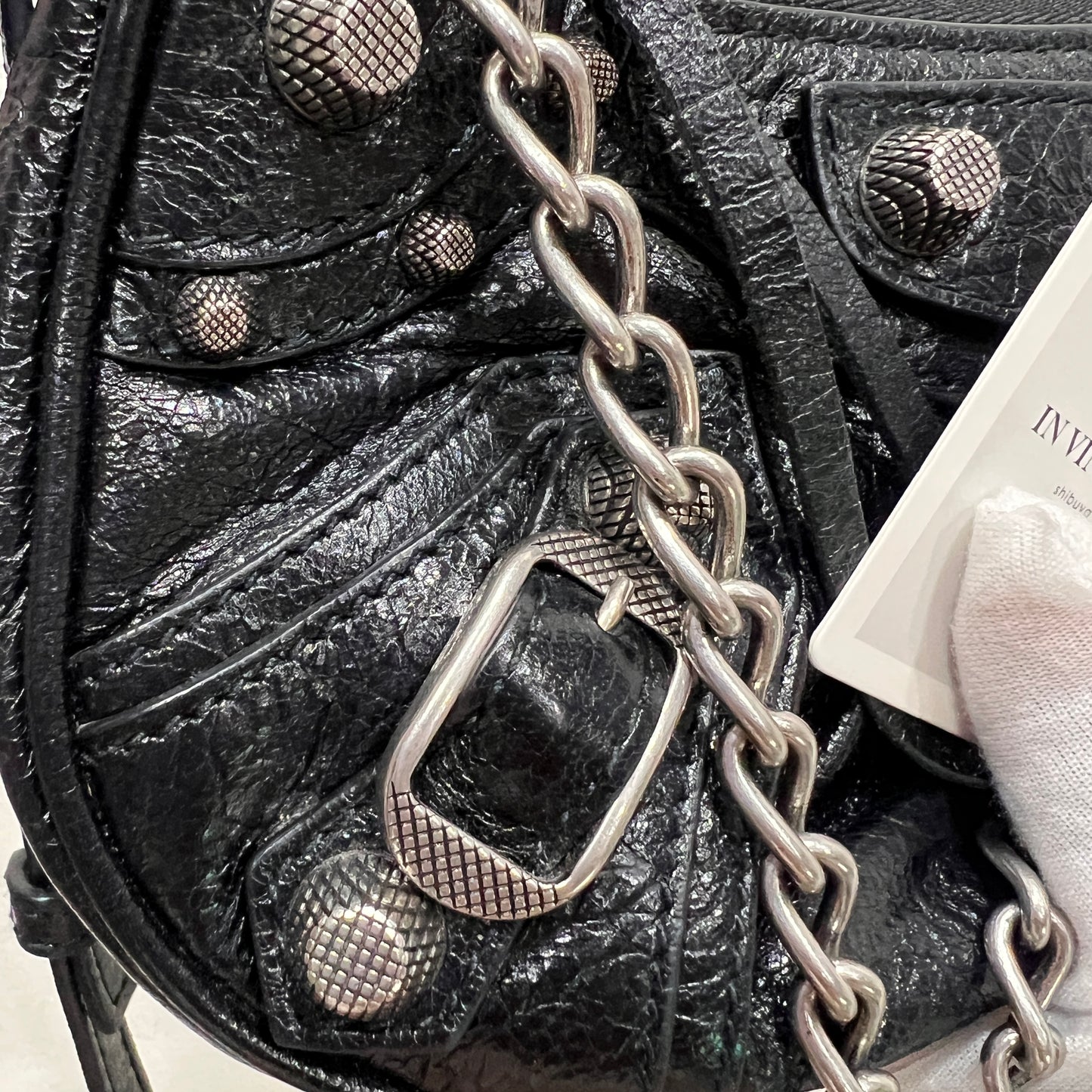 BALENCIAGA Le Cagole Mini Denim Black