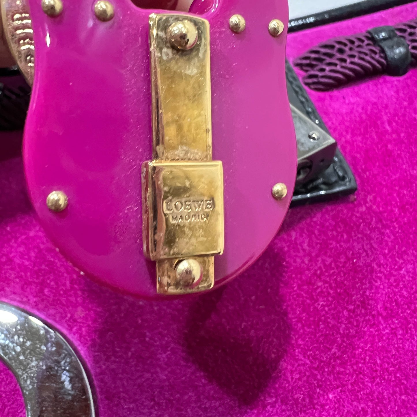 LOEWE Suede Fucshia Pink Amazona