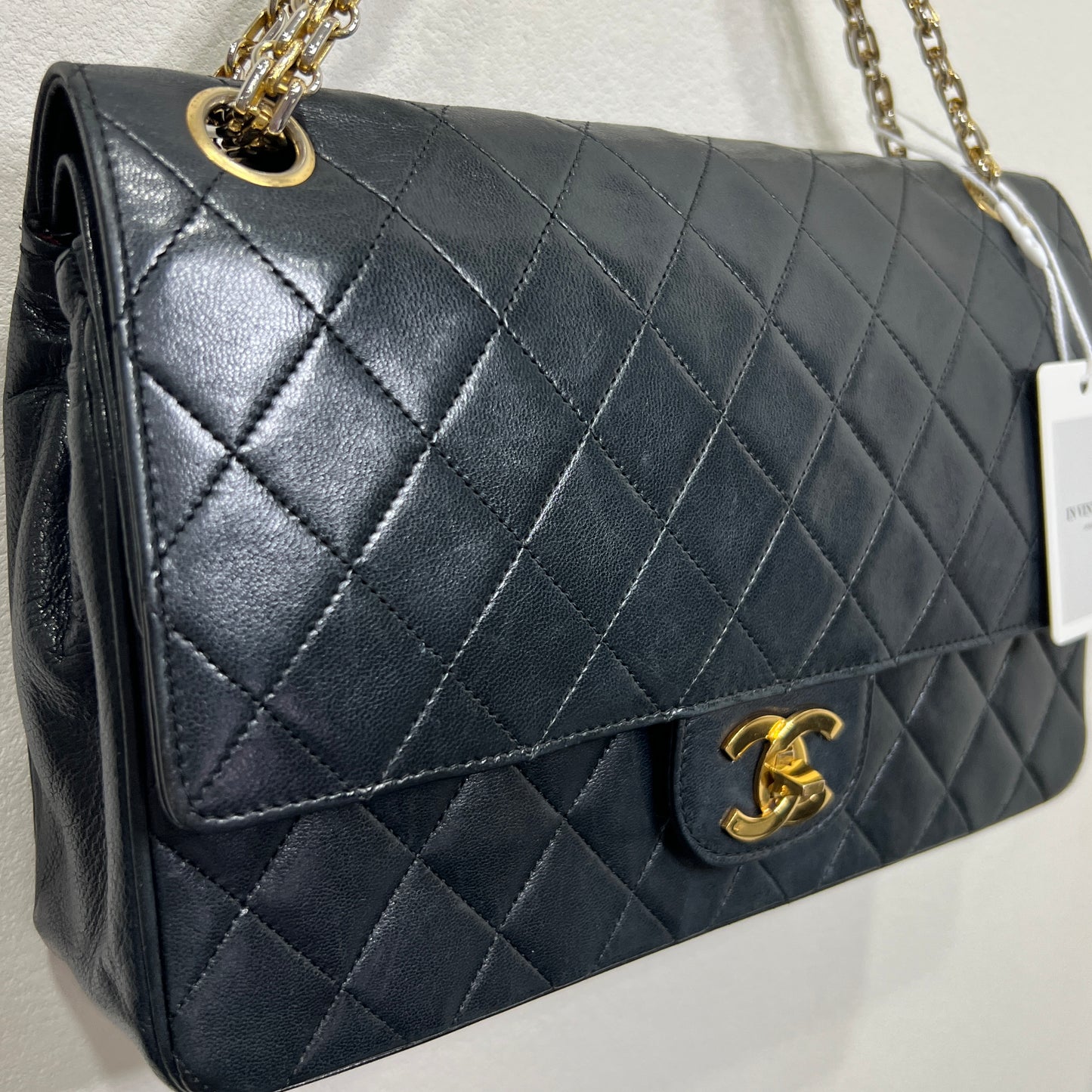CHANEL CLASSIC DOUBLE FLAP BAG MADEMOISELLE CHAIN