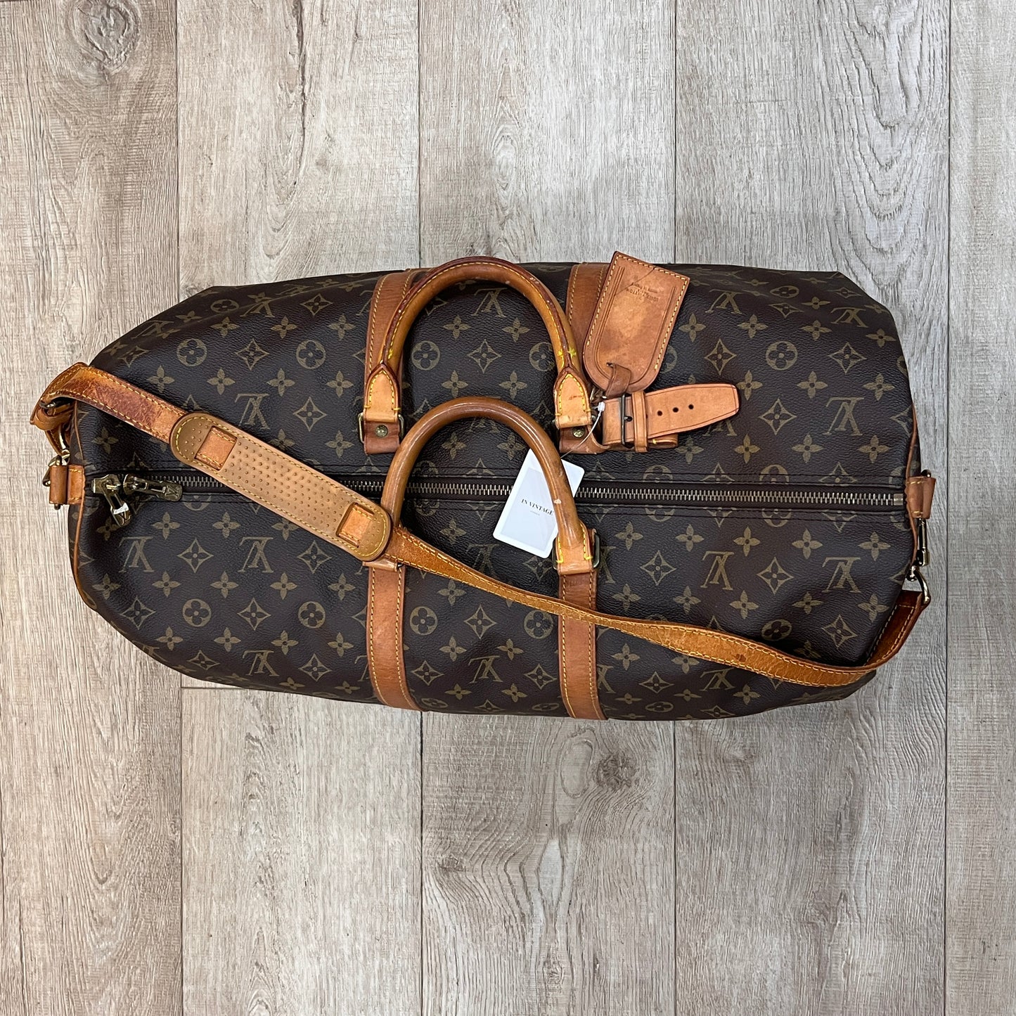 LOUIS VUITTON Keepall 55cm w/ strap