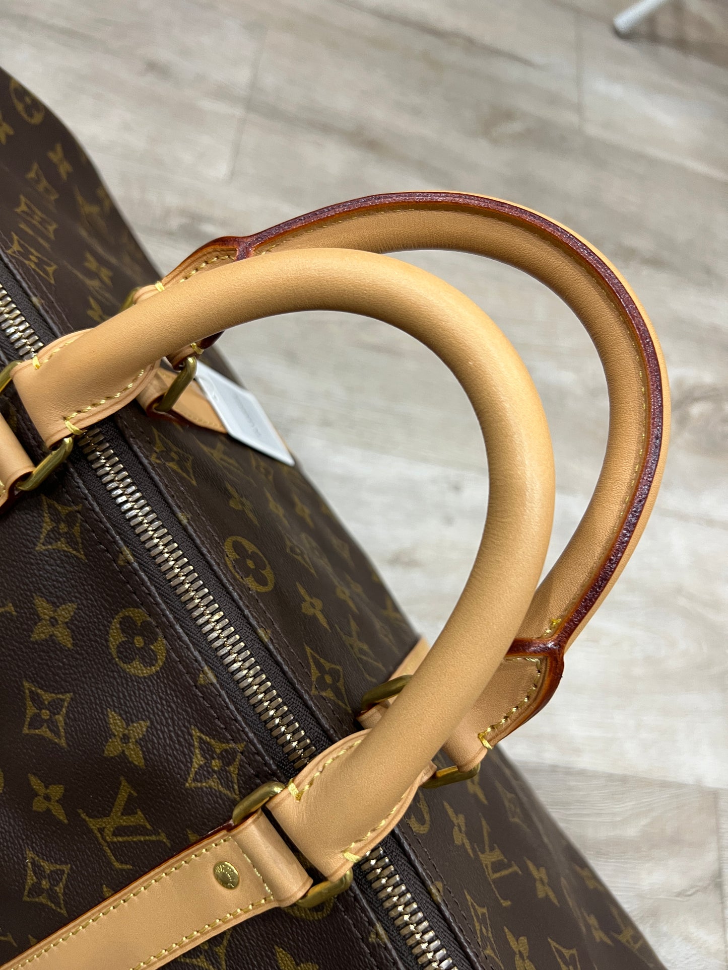 LOUIS VUITTON Keepall 45 (VACHETTA REPLACED, REPAIRED & RESTORED)